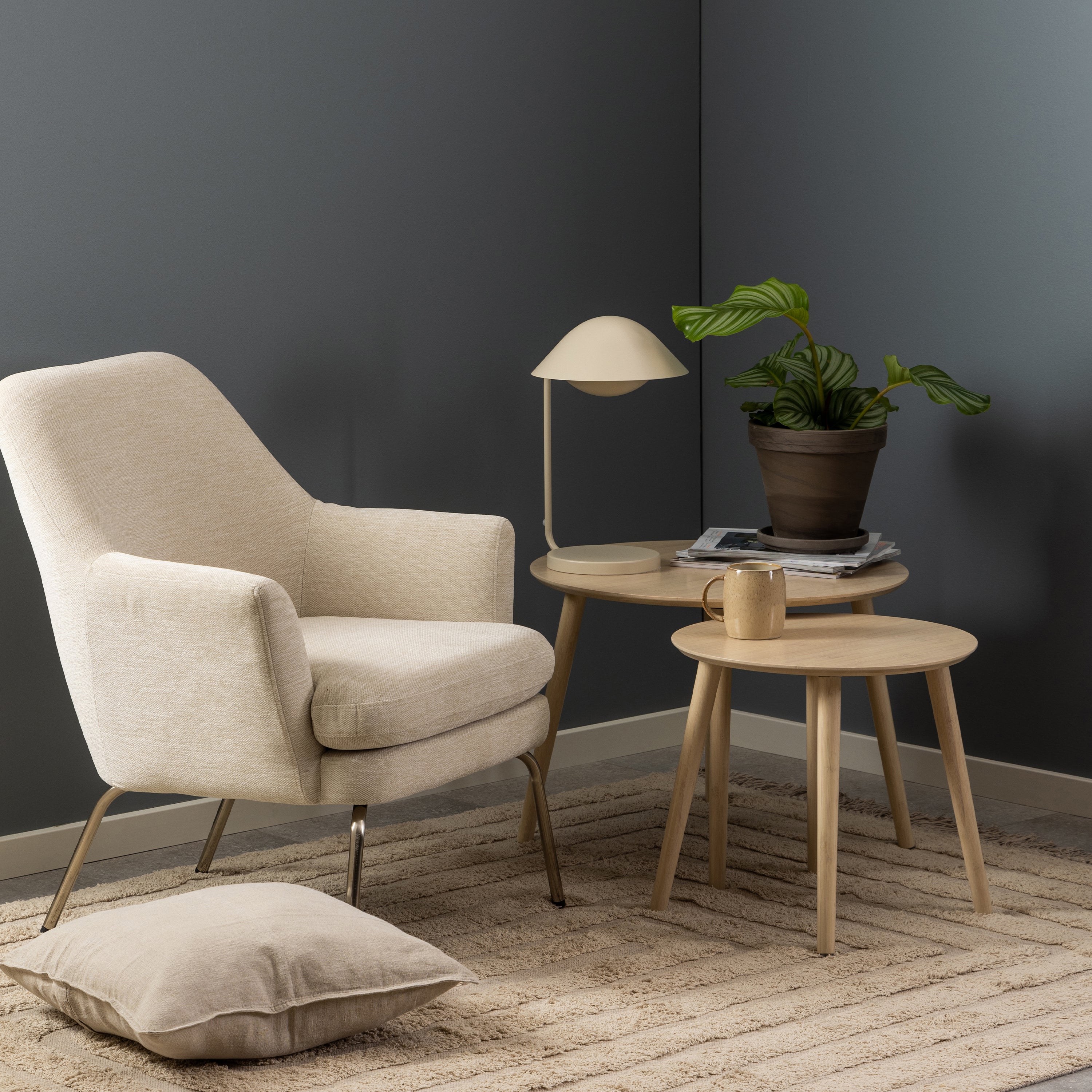 Roslin Coffee Table Set in Bamboo – FTG, view 4