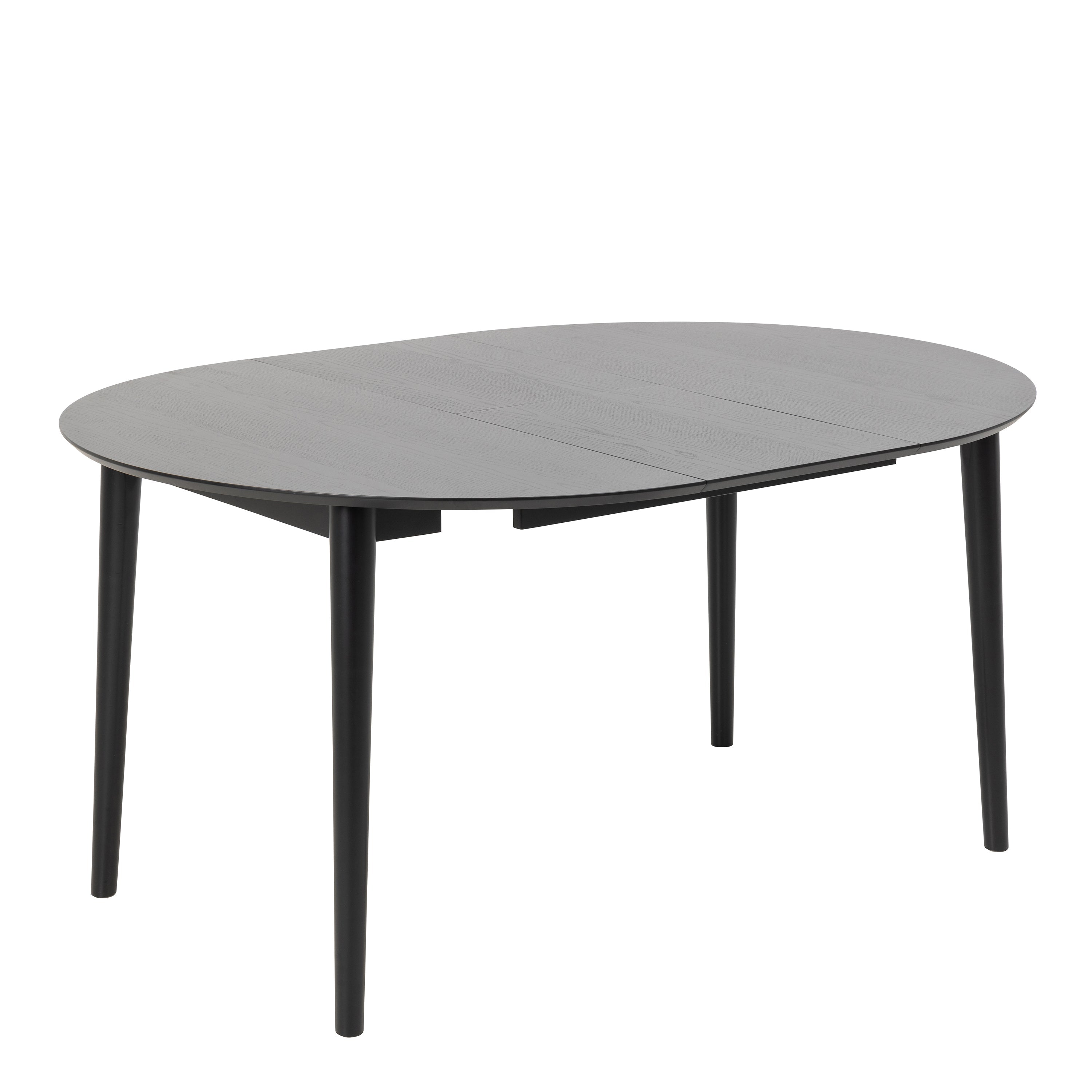 Montreux Round Extending Dining Table in Black 115-154 cm – FTG, view 3