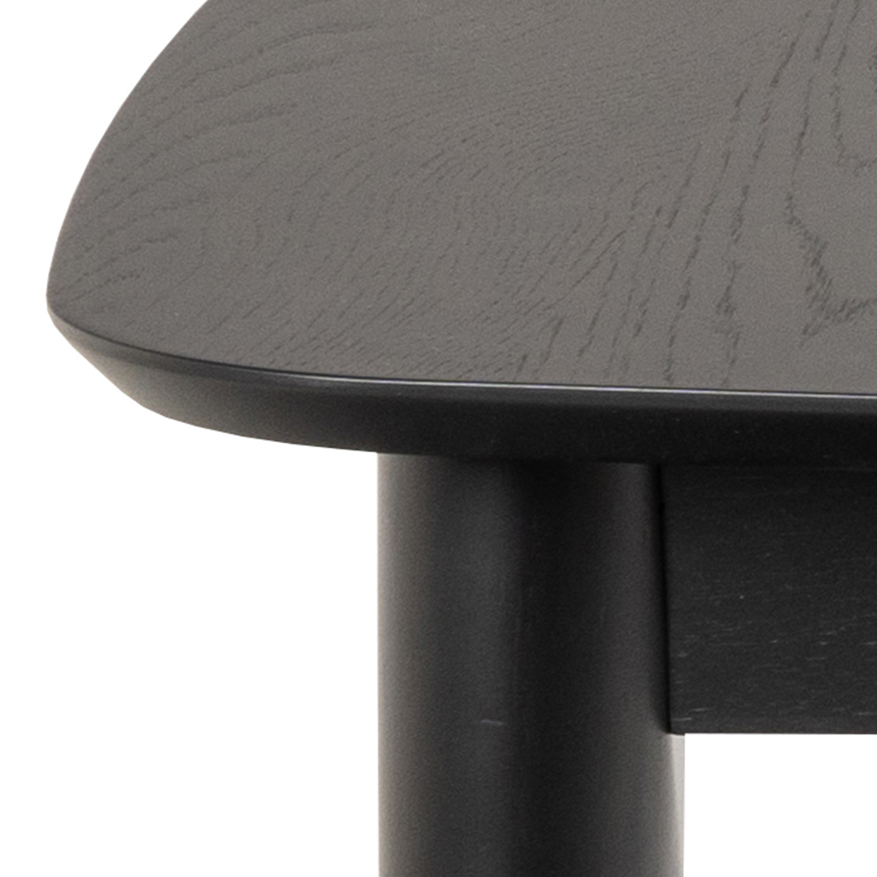 Montreux Rectangular Extending Dining Table in Black 180-219 cm – FTG, view 8
