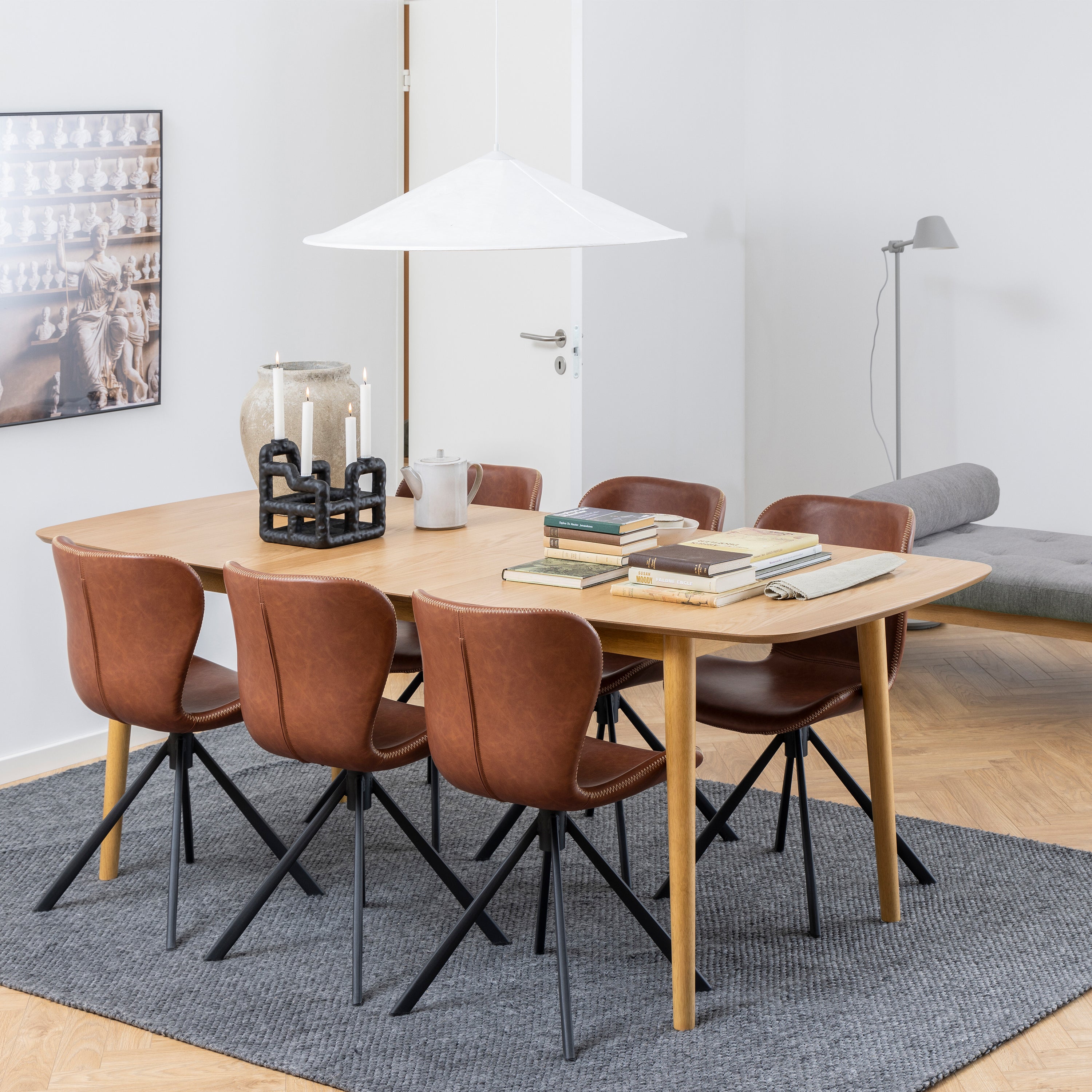 Montreux Rectangular Extending Dining Table in Oak 180-219 cm – FTG, view 5