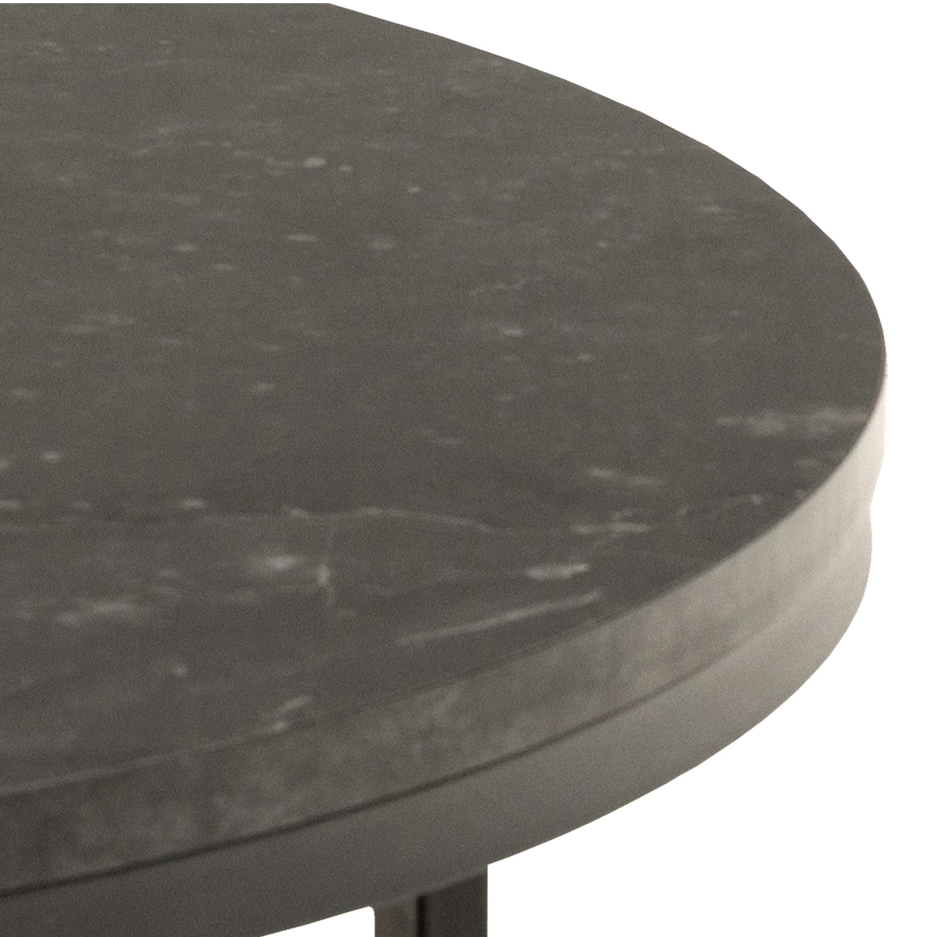 Spiro Coffee Table with Black Marble Melamine Top & Black Legs – FTG, view 5