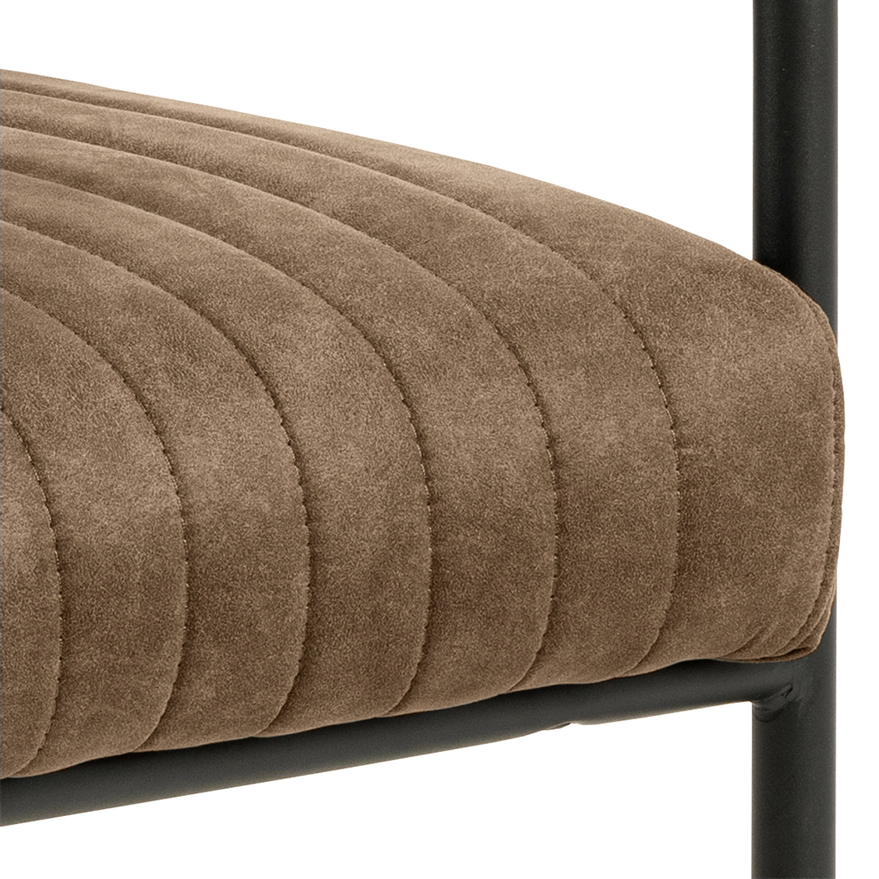 Adele Dining Chair in Light Brown Fabric Set of 2 – FTG, view 8