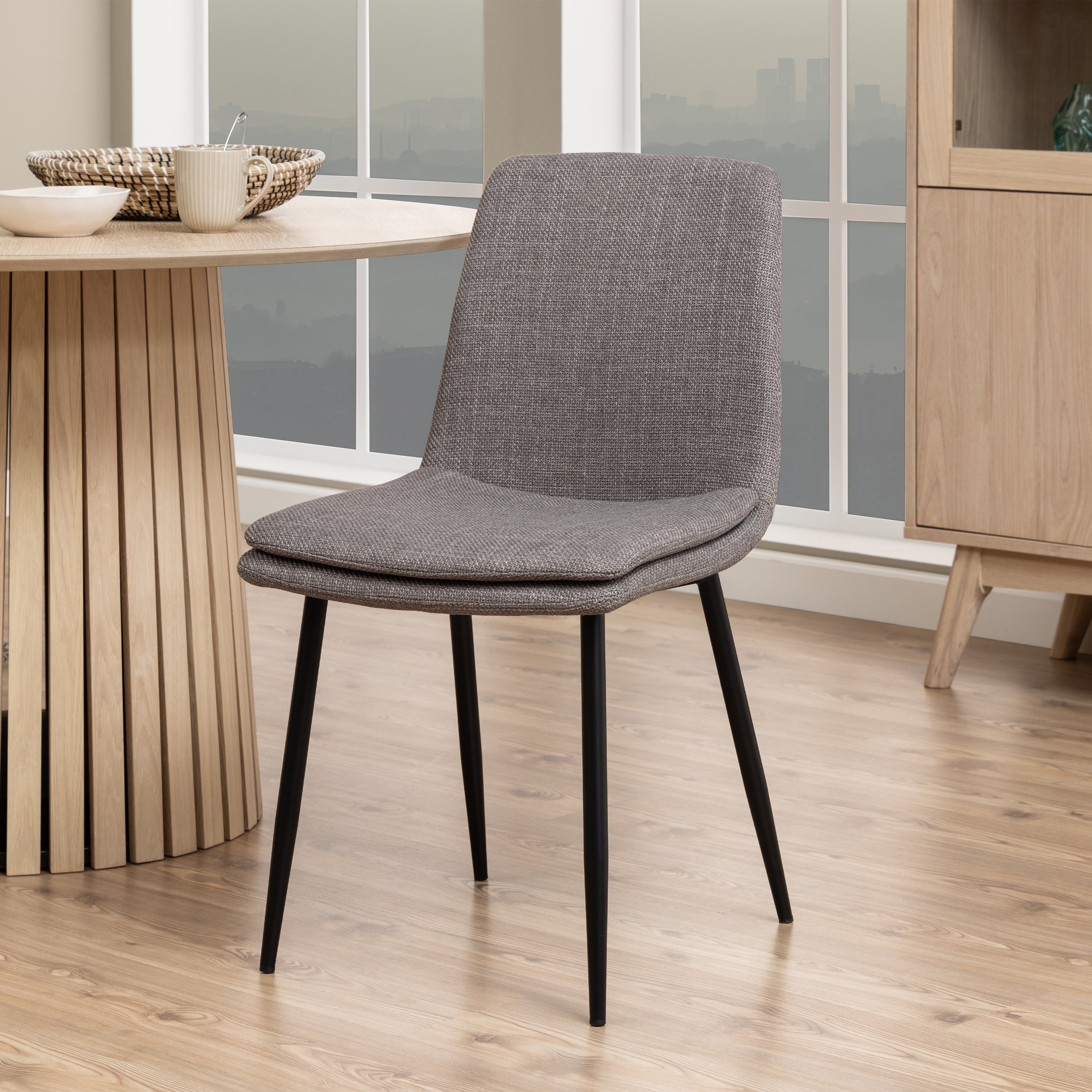 Becca Dining Chair in Light Brown Set of 4 – FTG, view 5