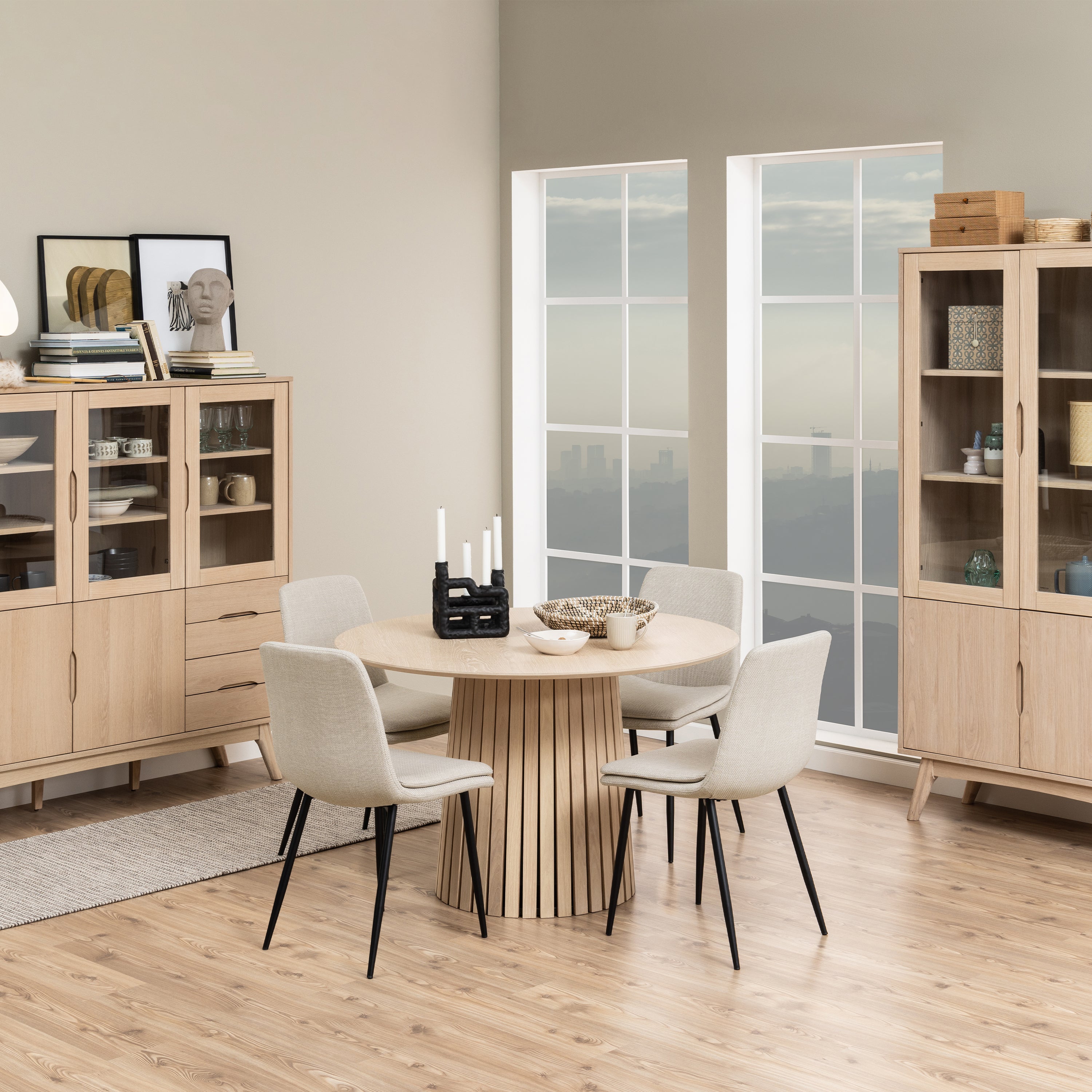 Becca Dining Chair in Beige Set of 4 – FTG, view 4