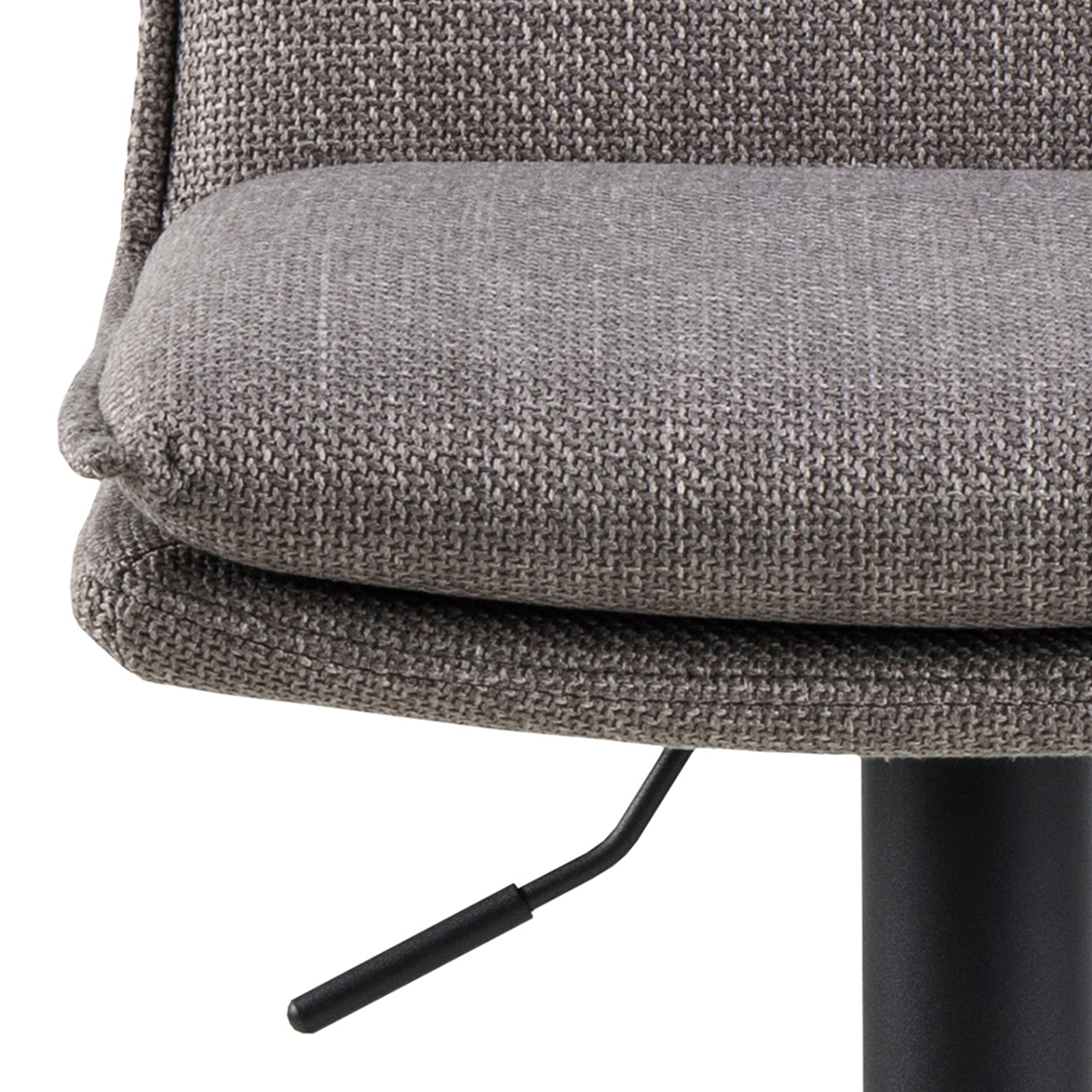 Flynn Swivel Bar Stool with Height Adjustable Function in Light Grey-Brown. – FTG, view 6