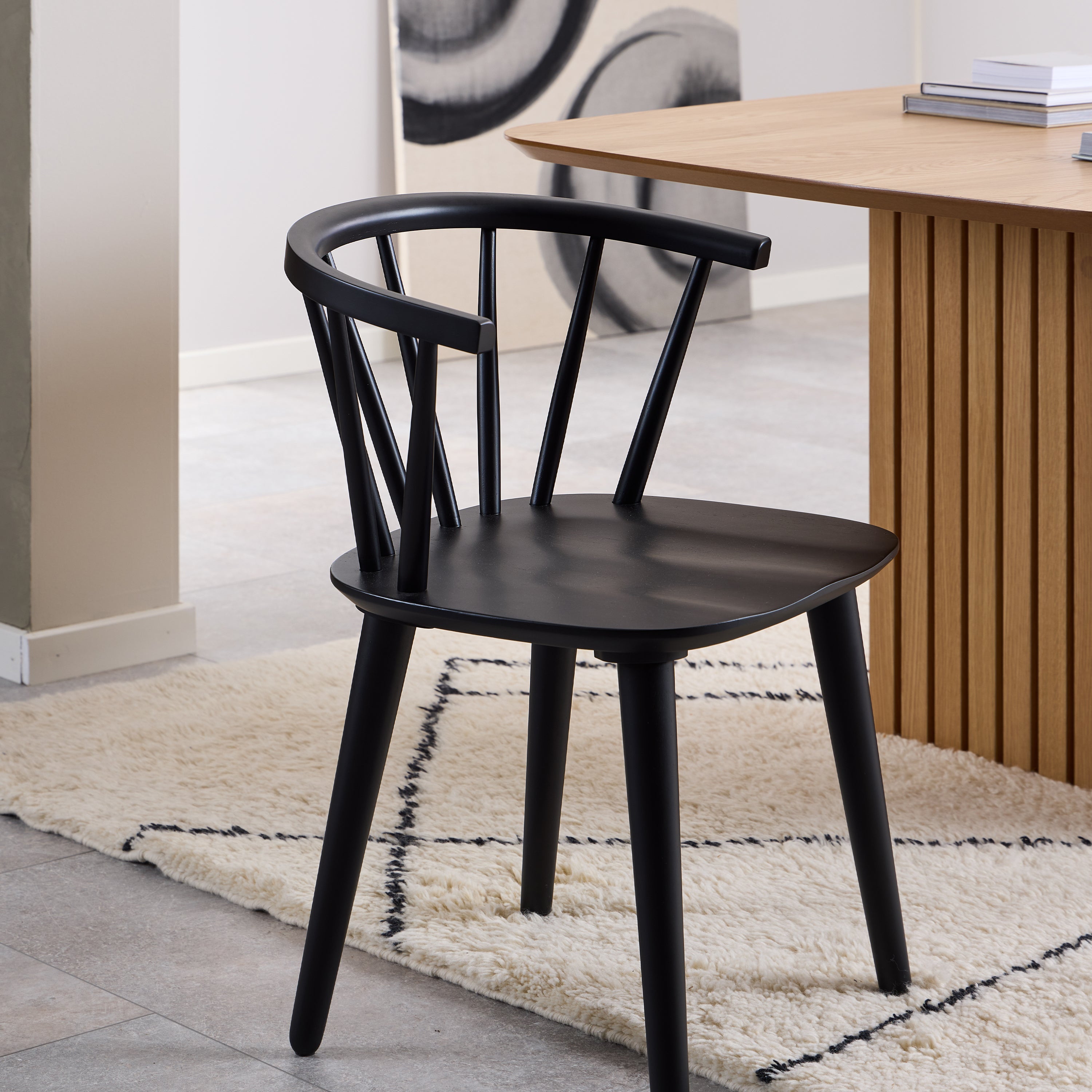 Ida Dining Chair in Black Set of 2 – FTG, view 5