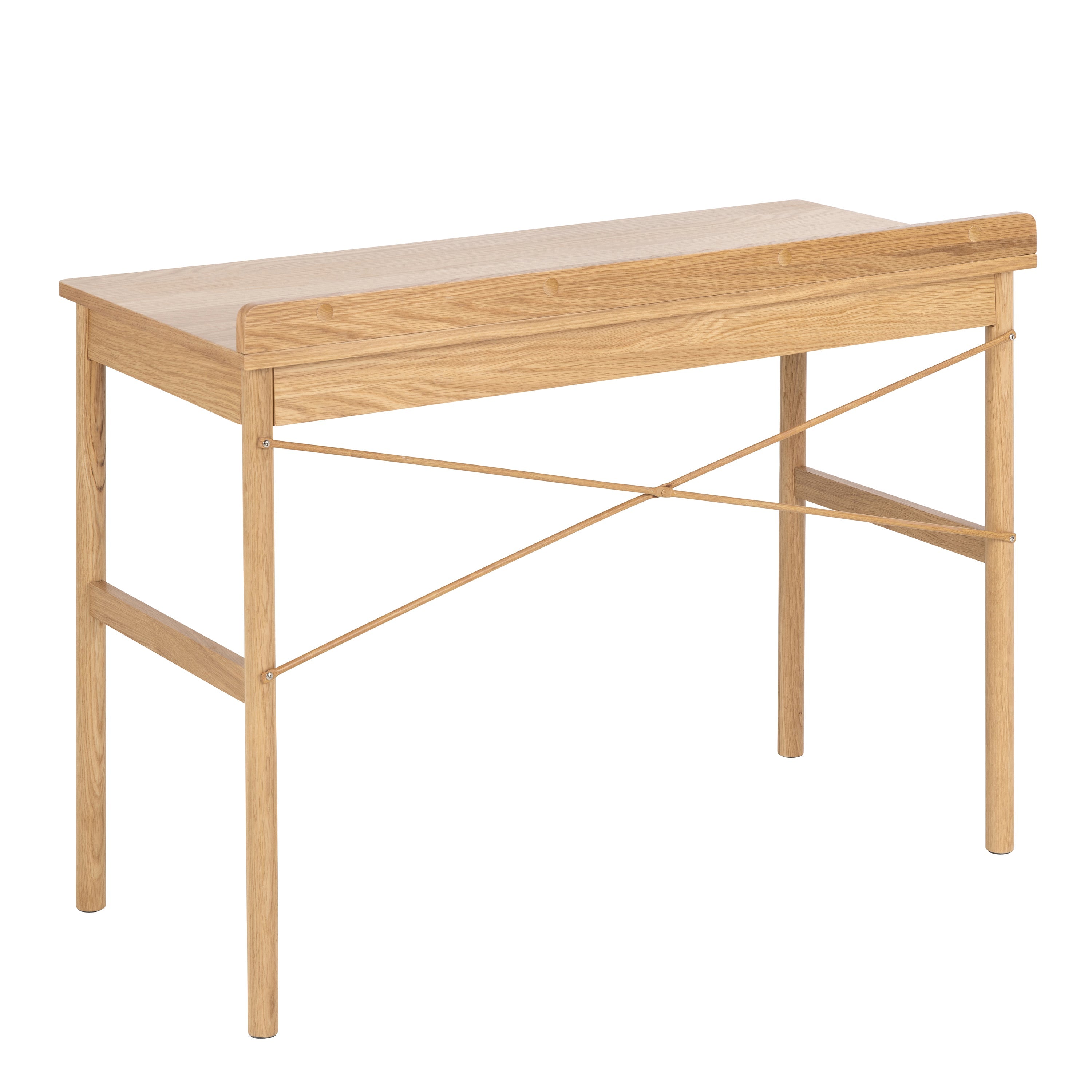 Paul Office Desk in Oak – FTG, view 3