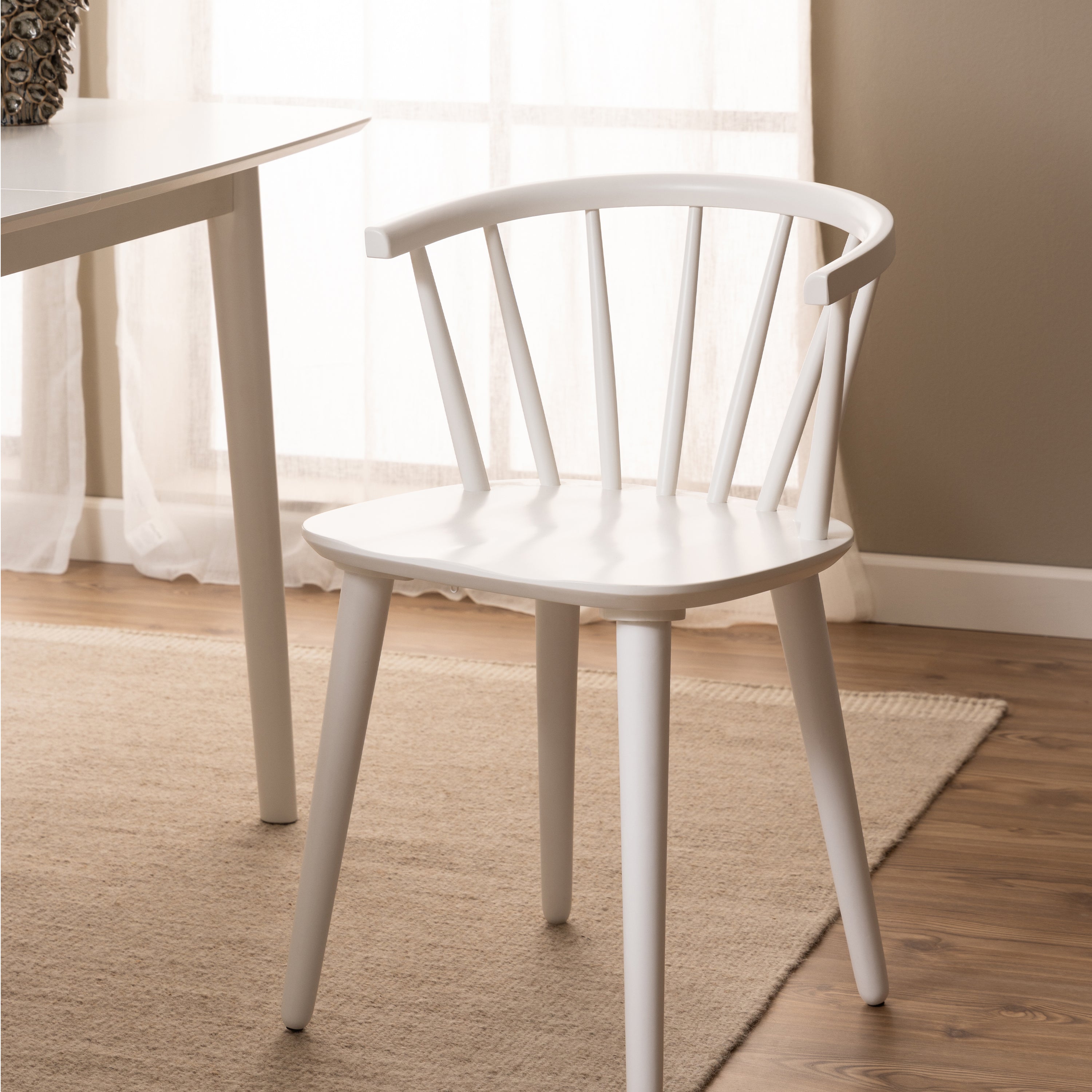 Ida Dining Chair in White Set of 2 – FTG, view 6
