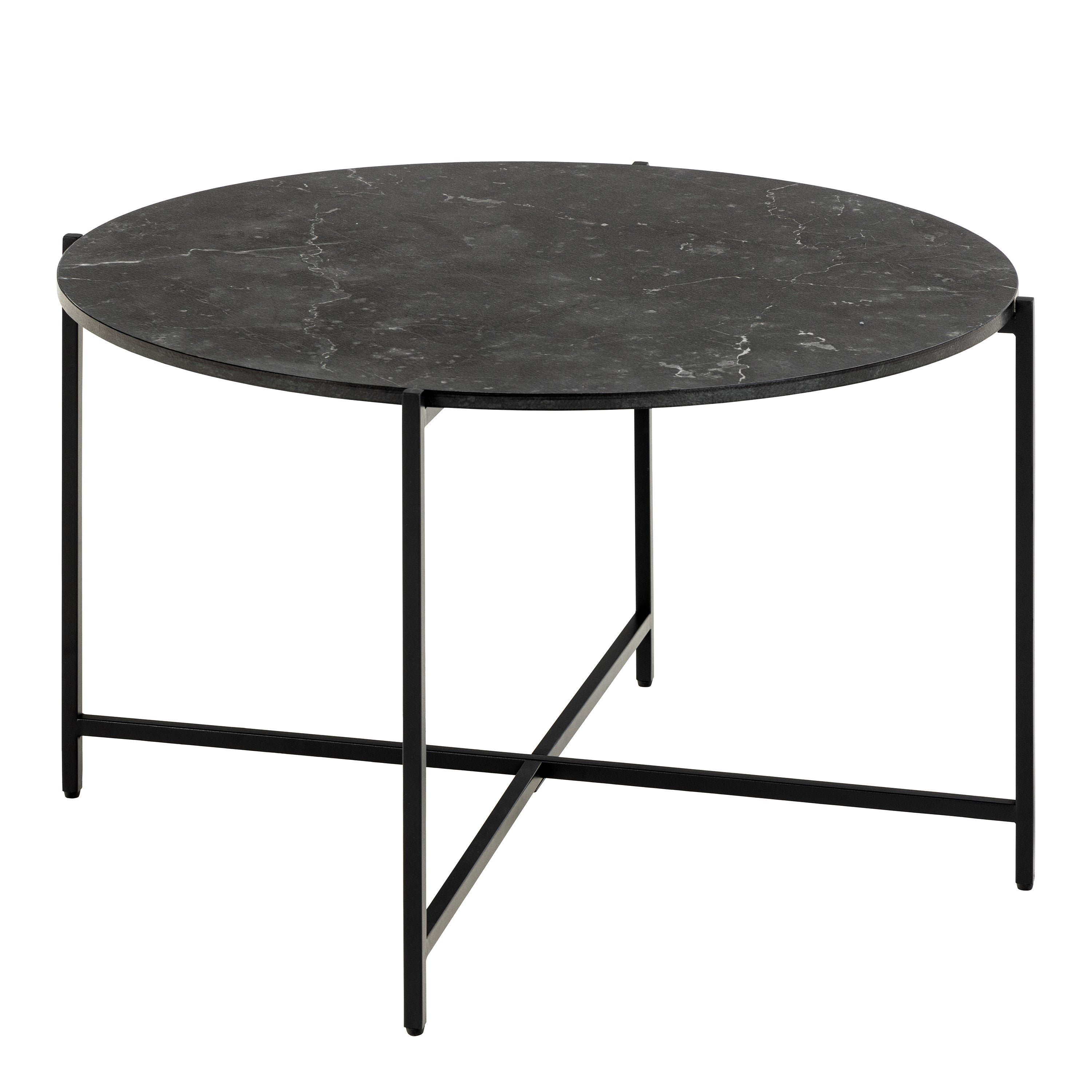 Lamoine Round Coffee Table in Matt Black – FTG