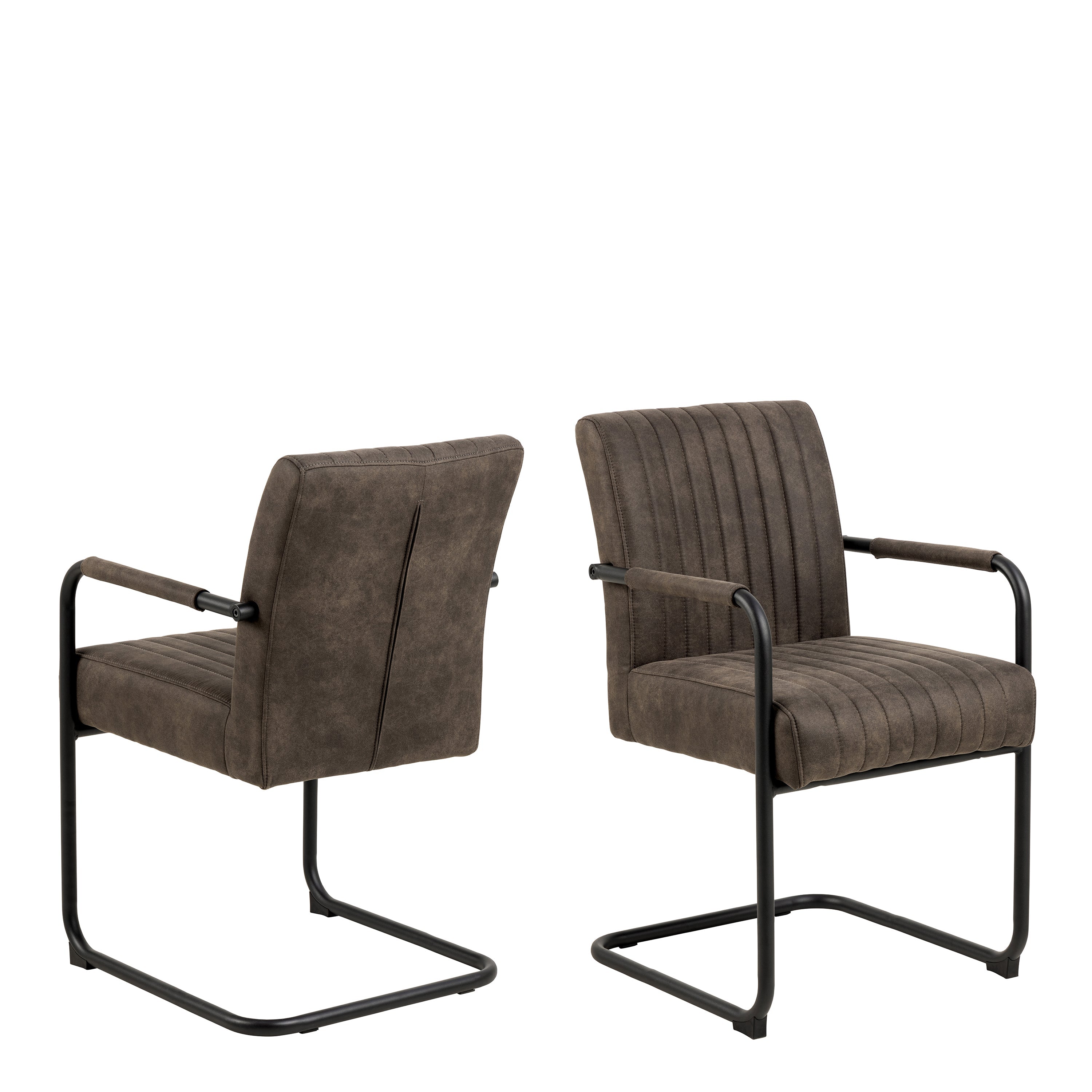 Adele Dining Chair in Grey Fabric Set of 2 – FTG