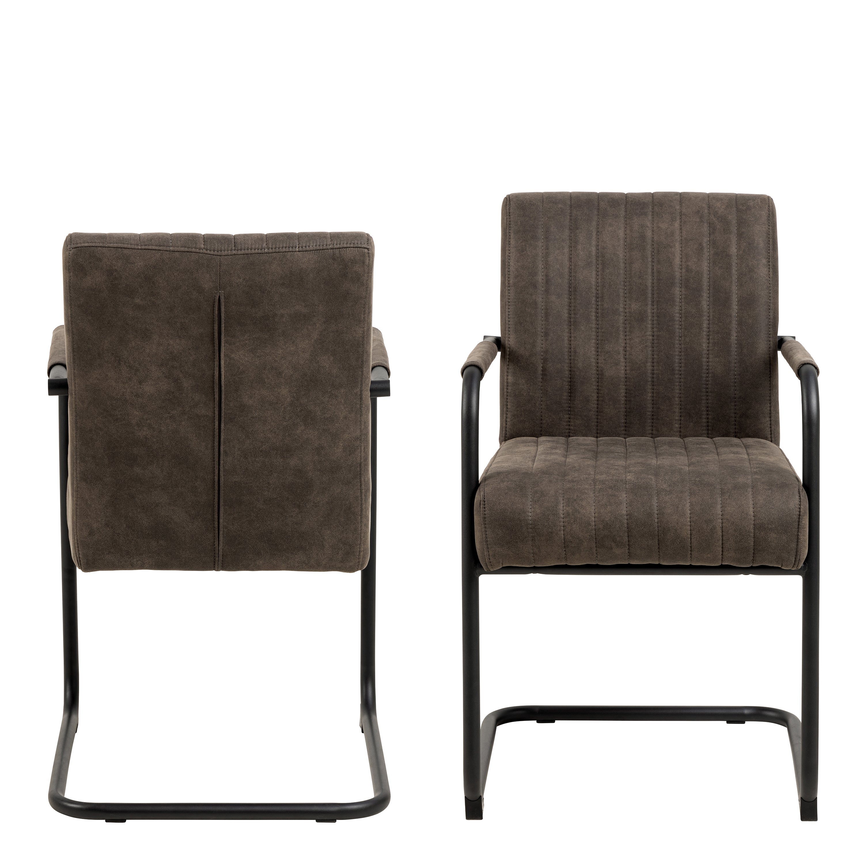 Adele Dining Chair in Grey Fabric Set of 2 – FTG, view 2