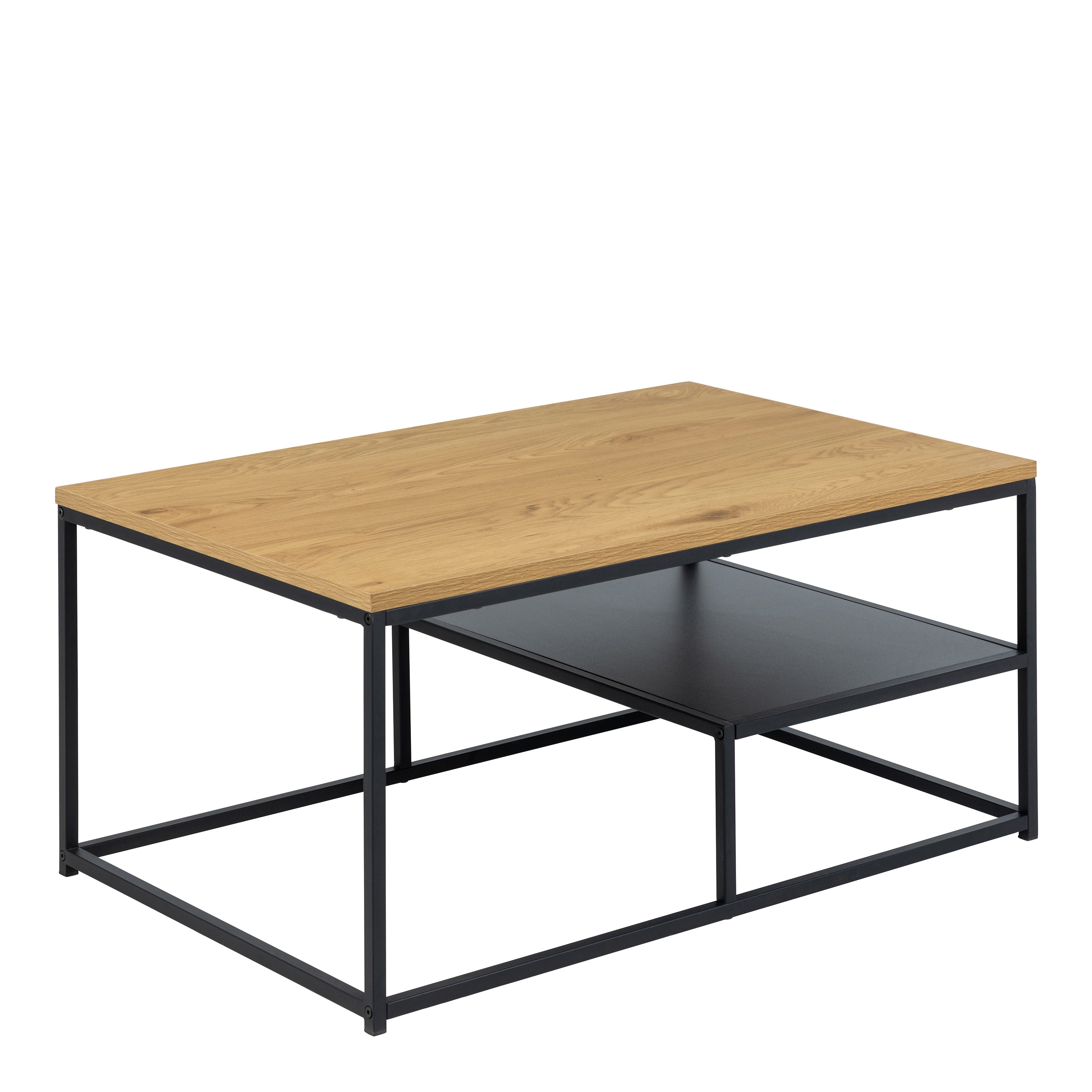 Gila Coffee Table with Open Shelf in Oak – FTG, view 3