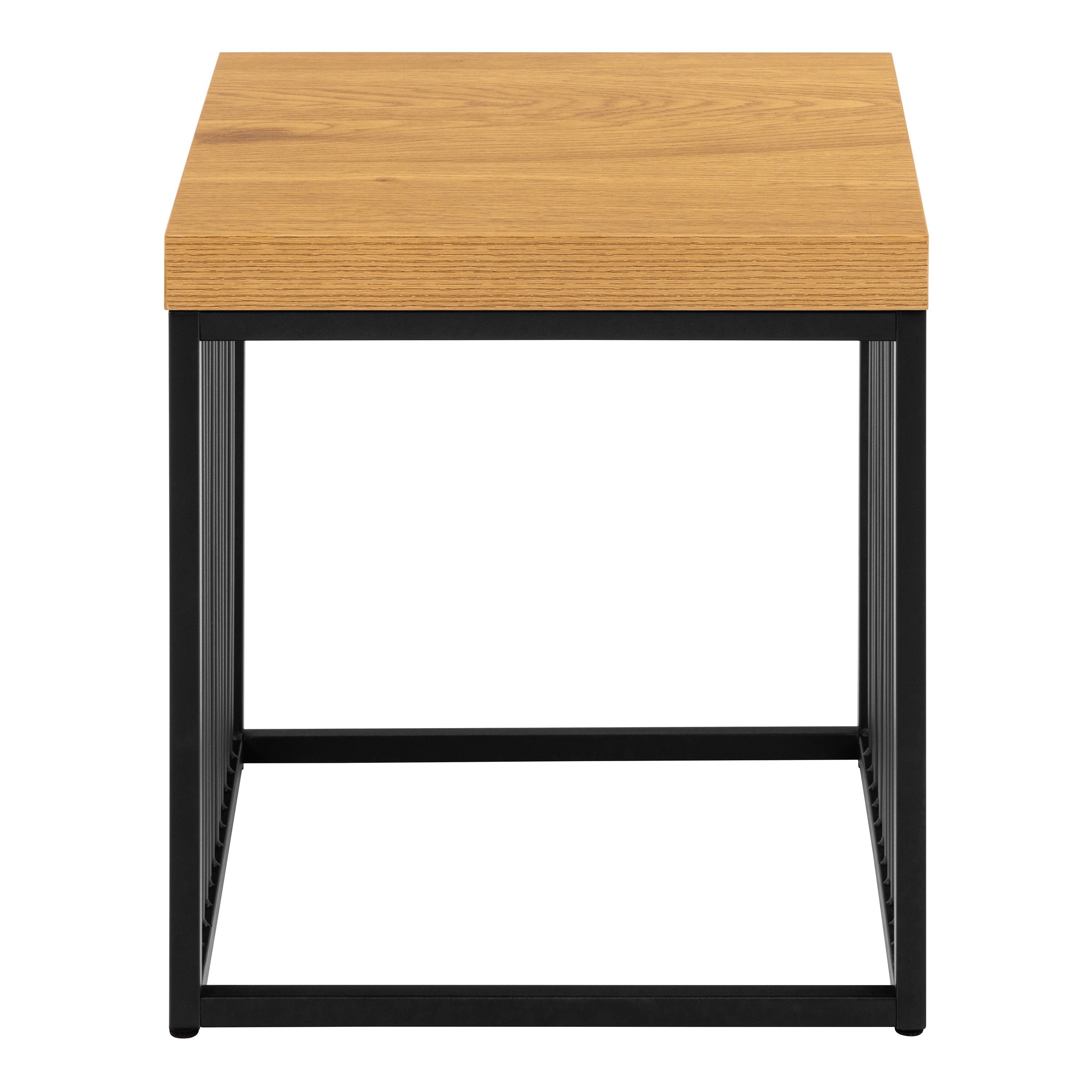 Strington Side Table in Black and Oak – FTG, view 2