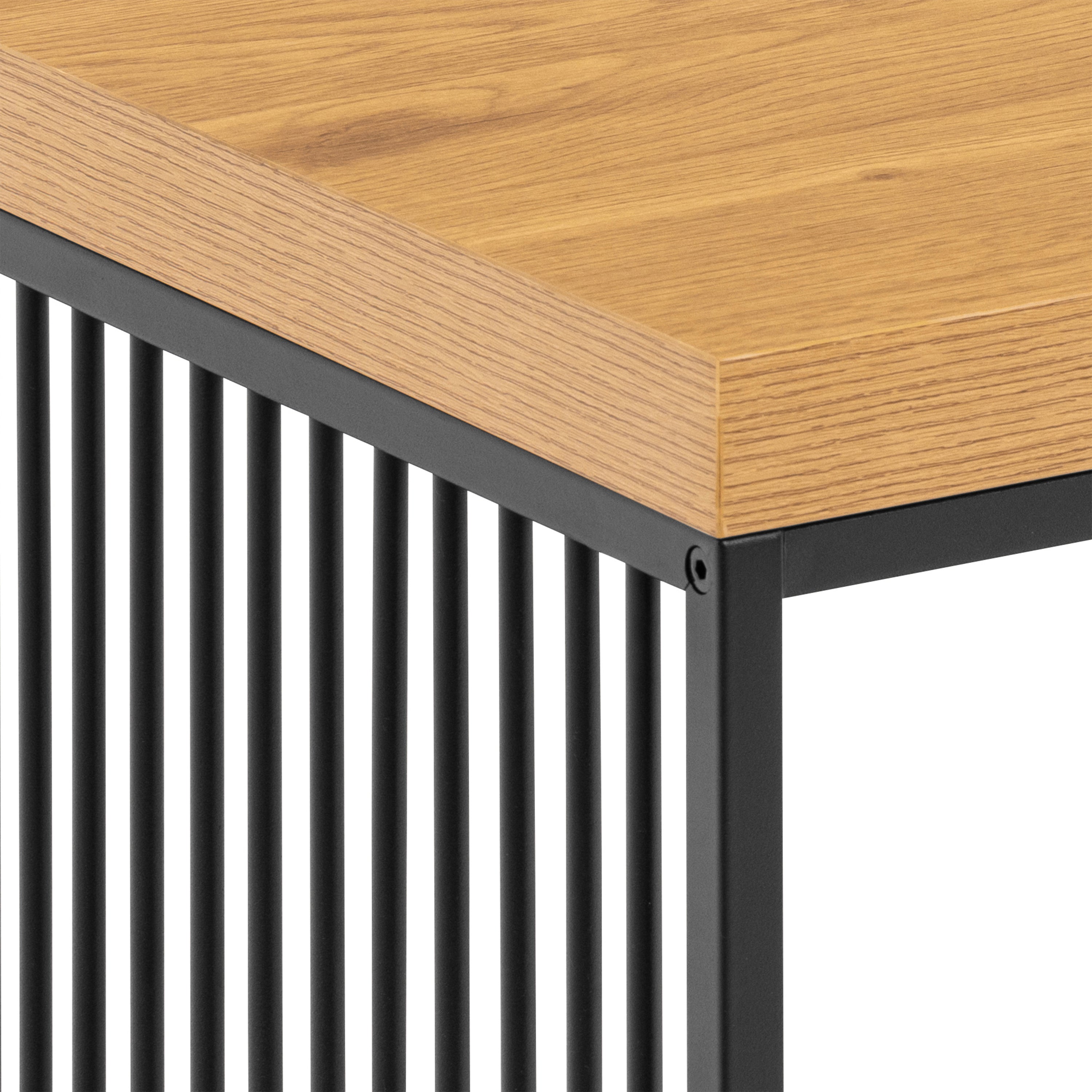 Strington Side Table in Black and Oak – FTG, view 6