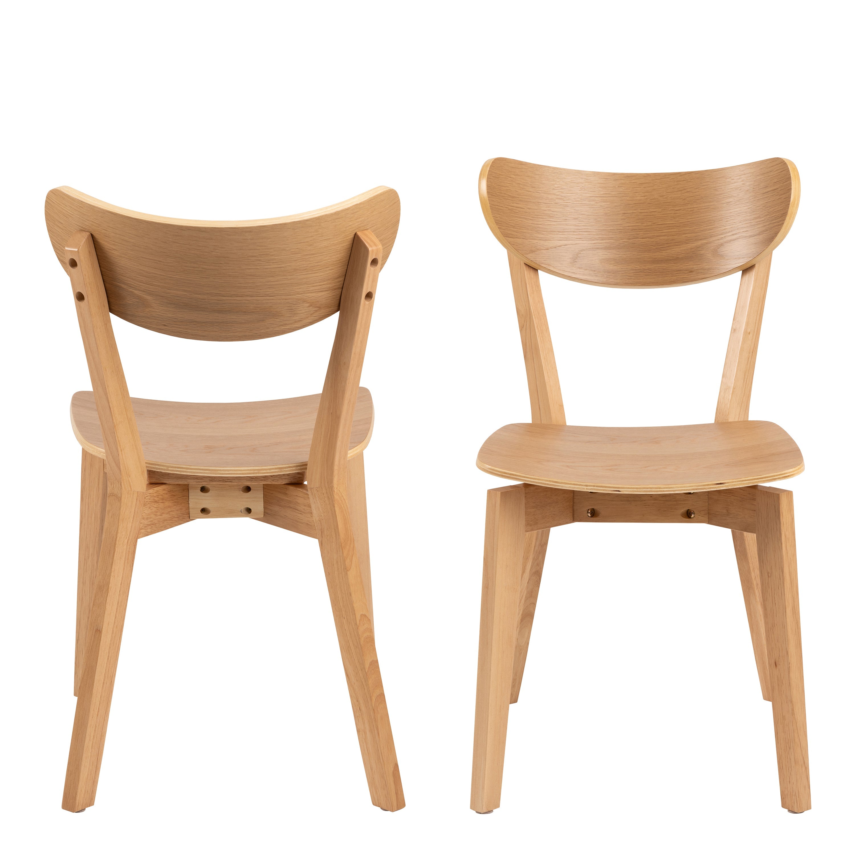 Roxby Dining Chairs in Oak Set of 2 – FTG, view 2