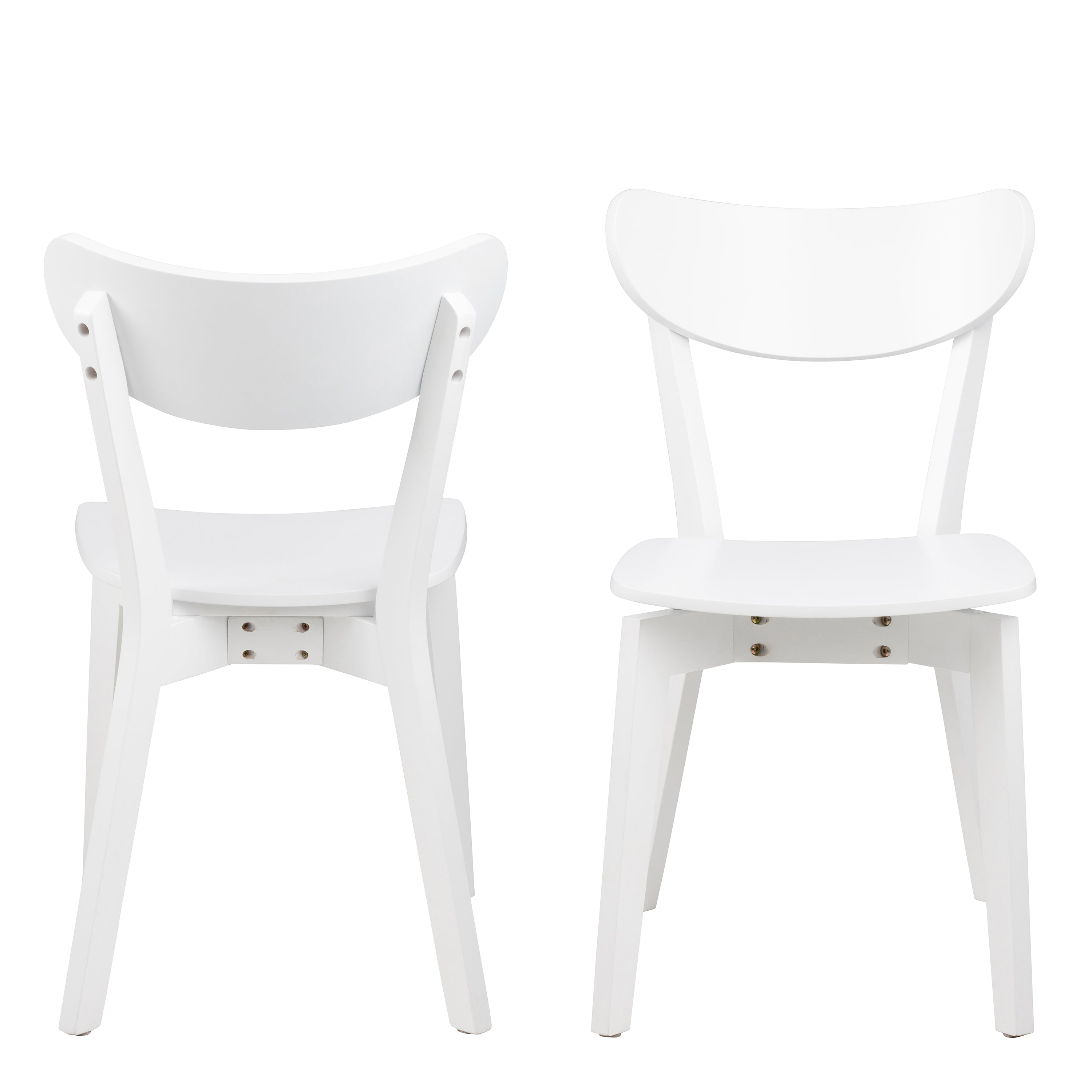Roxby Dining Chair in White Set of 2 – FTG, view 2