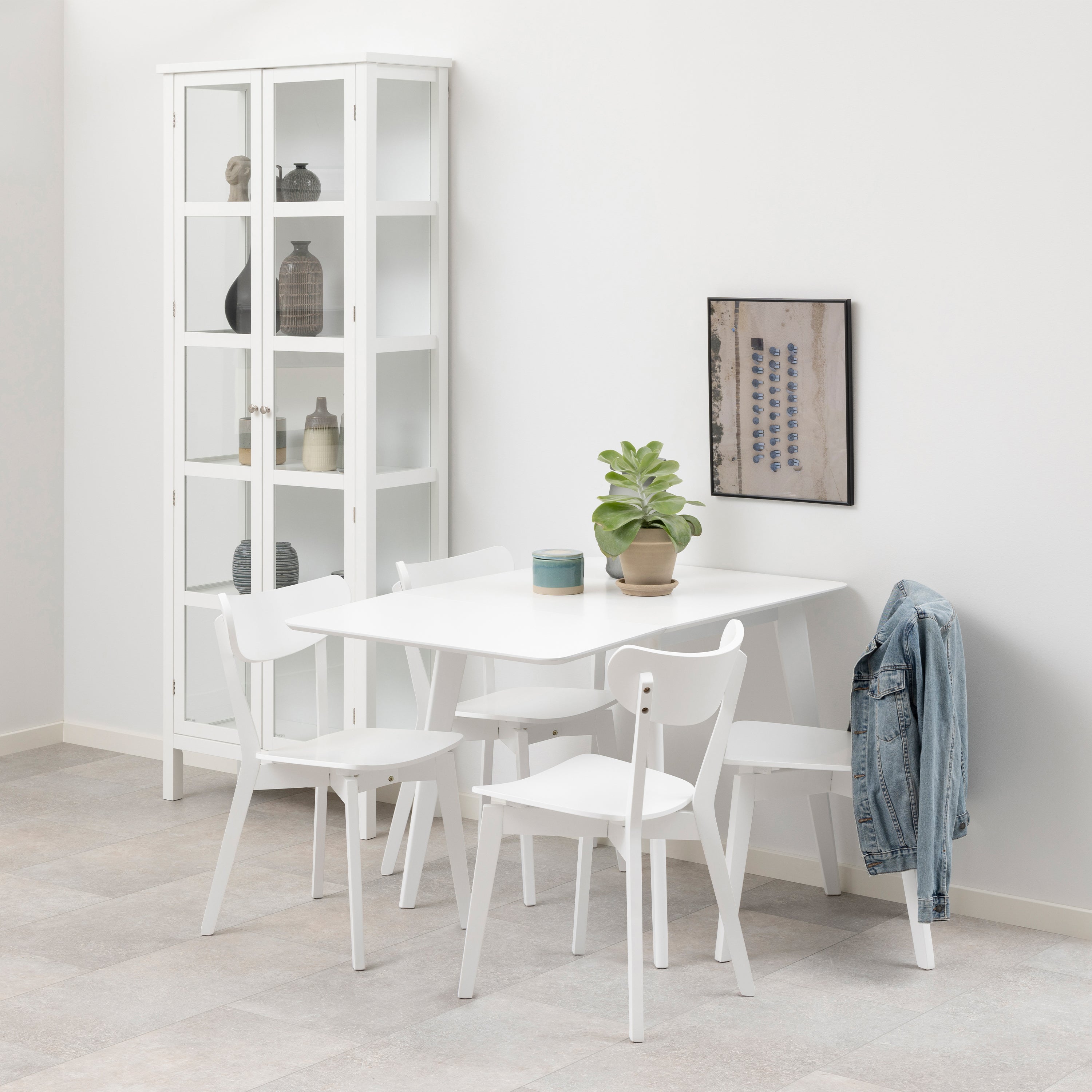 Roxby Dining Chair in White Set of 2 – FTG, view 4