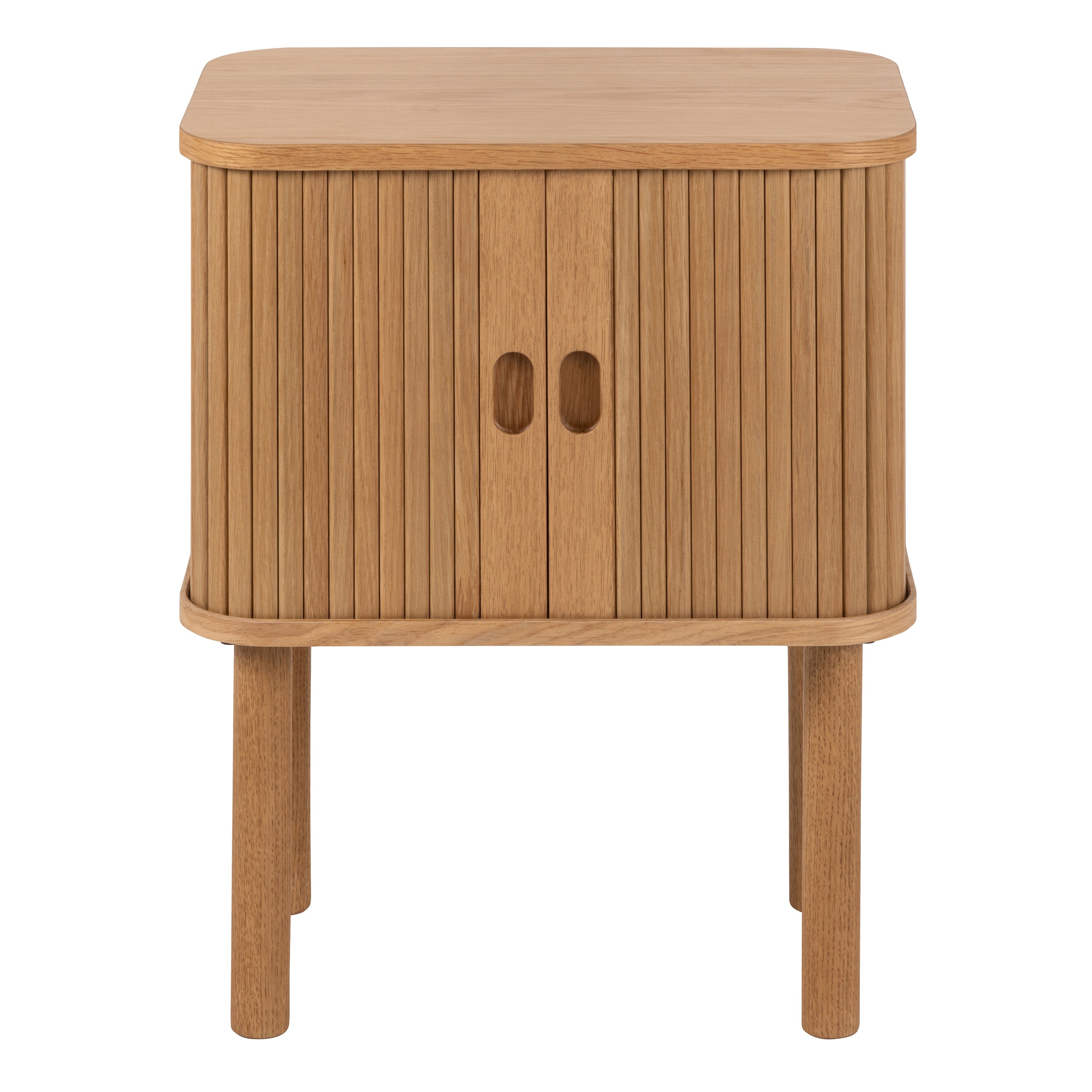 Langley Square Bedside Table in Oak – FTG, view 2