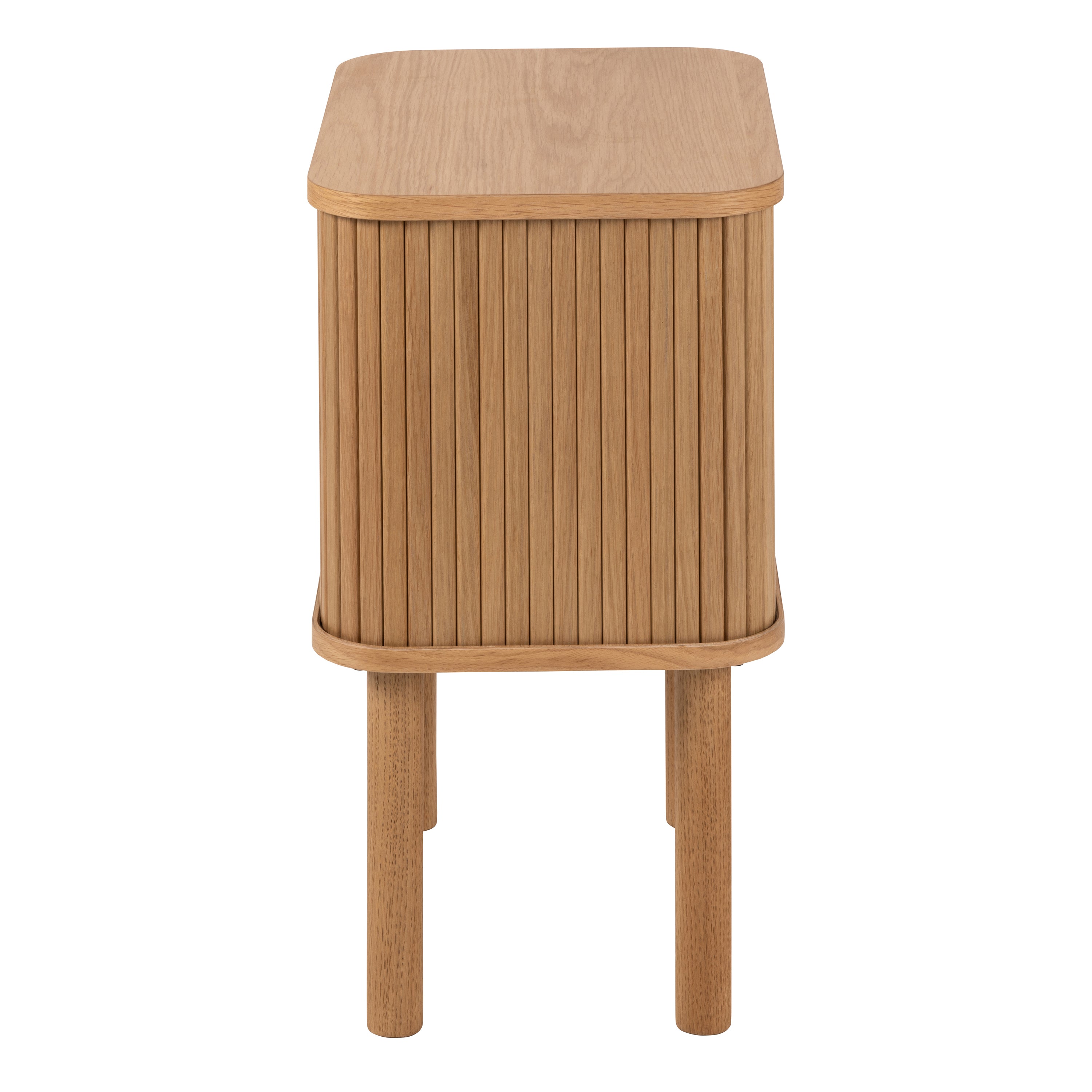 Langley Square Bedside Table in Oak – FTG, view 3