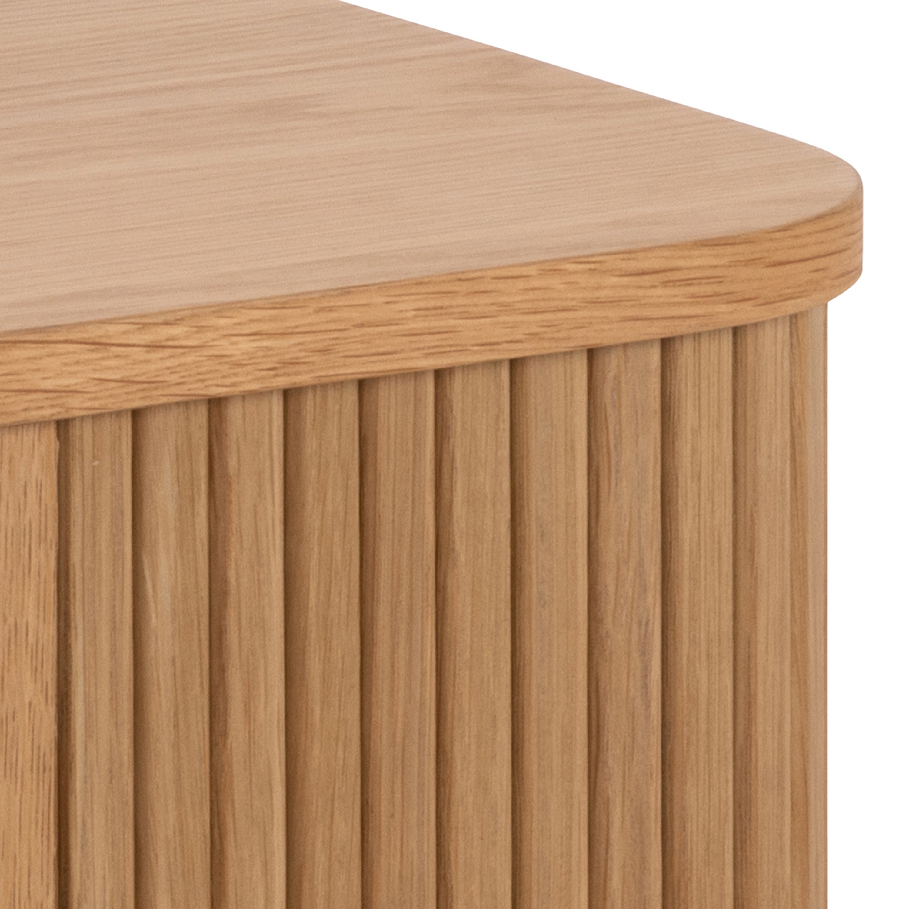 Langley Square Bedside Table in Oak – FTG, view 6