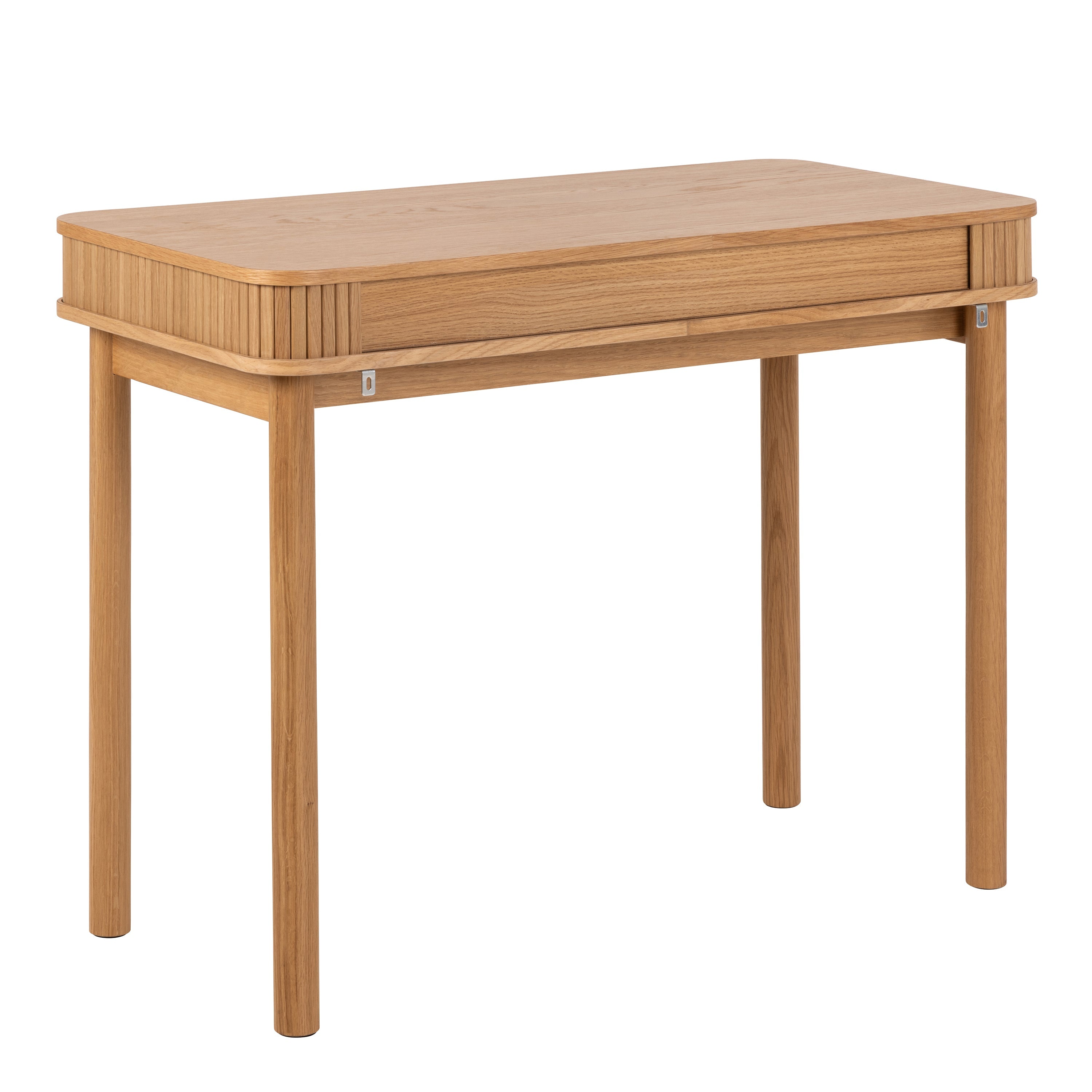 Langley Office Desk in Oak – FTG, view 3