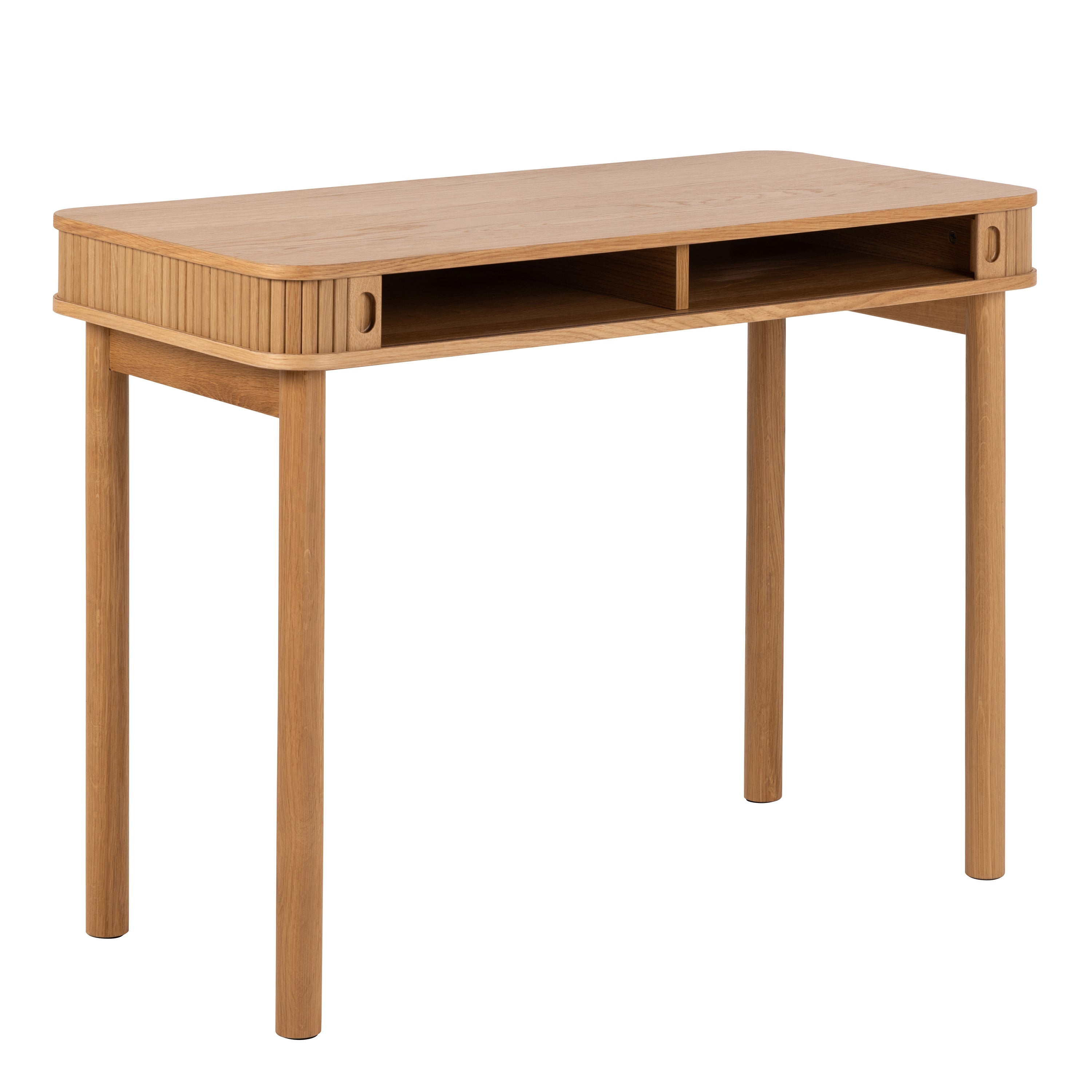 Langley Office Desk in Oak – FTG, view 4