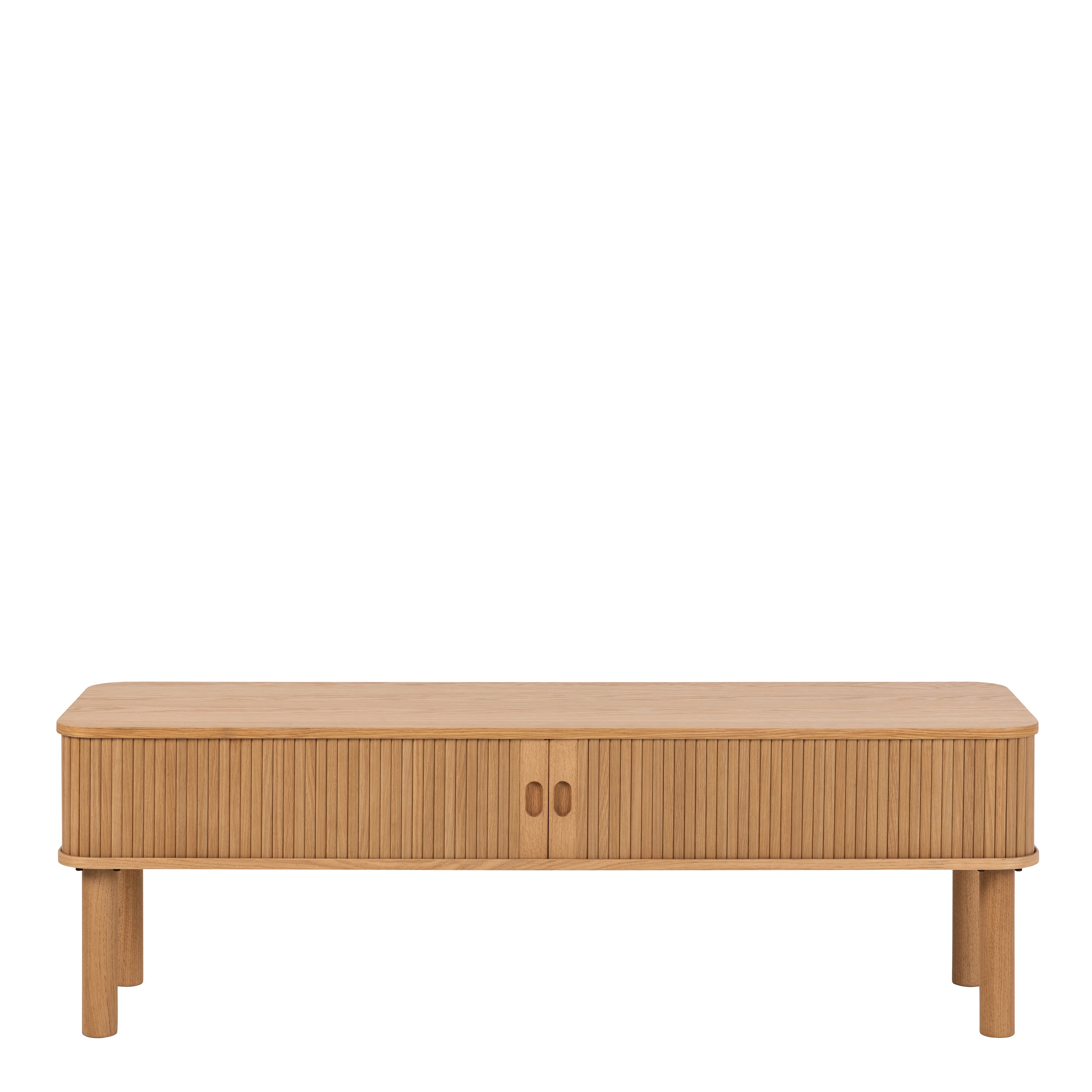 Langley TV Unit in Oak – FTG, view 2