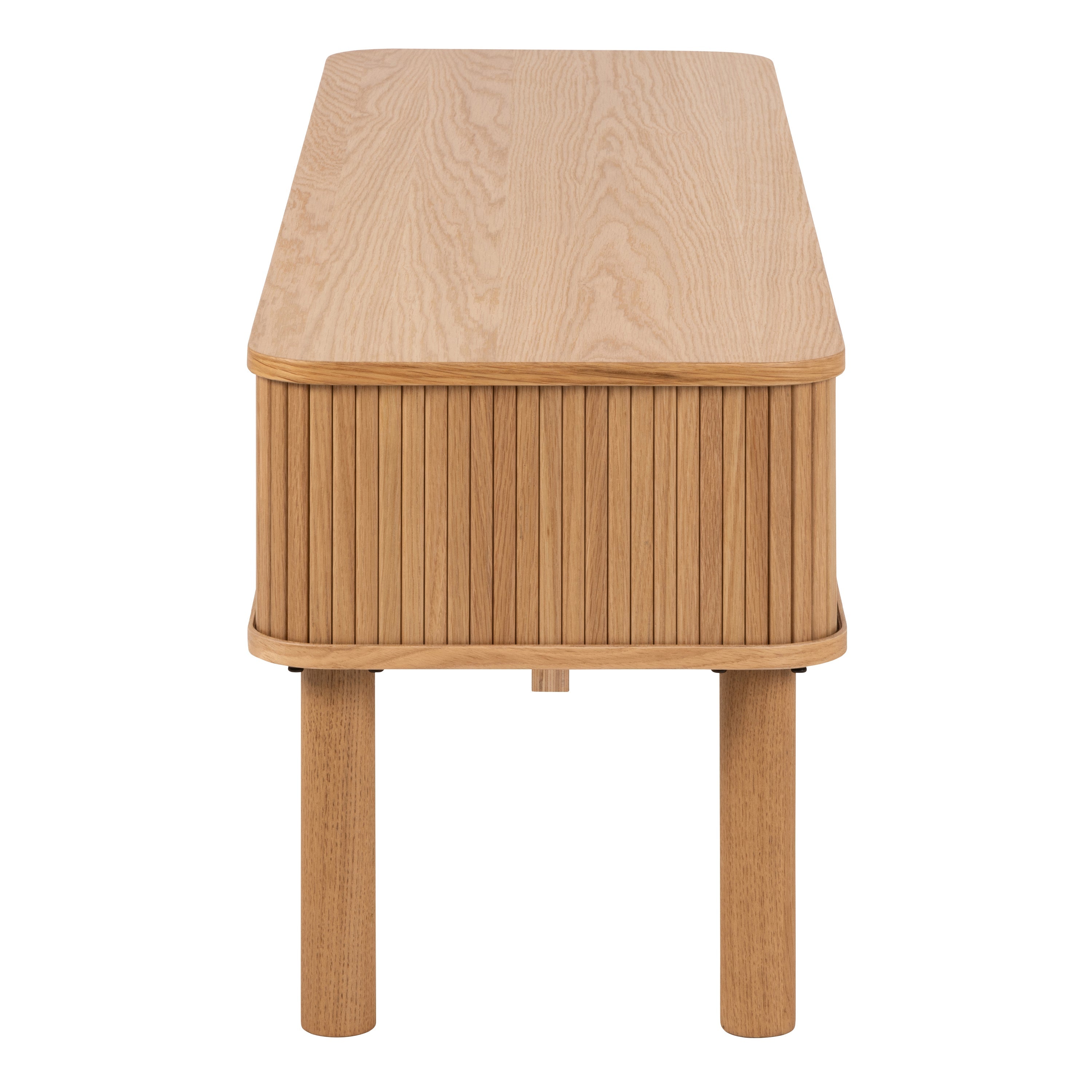 Langley TV Unit in Oak – FTG, view 3