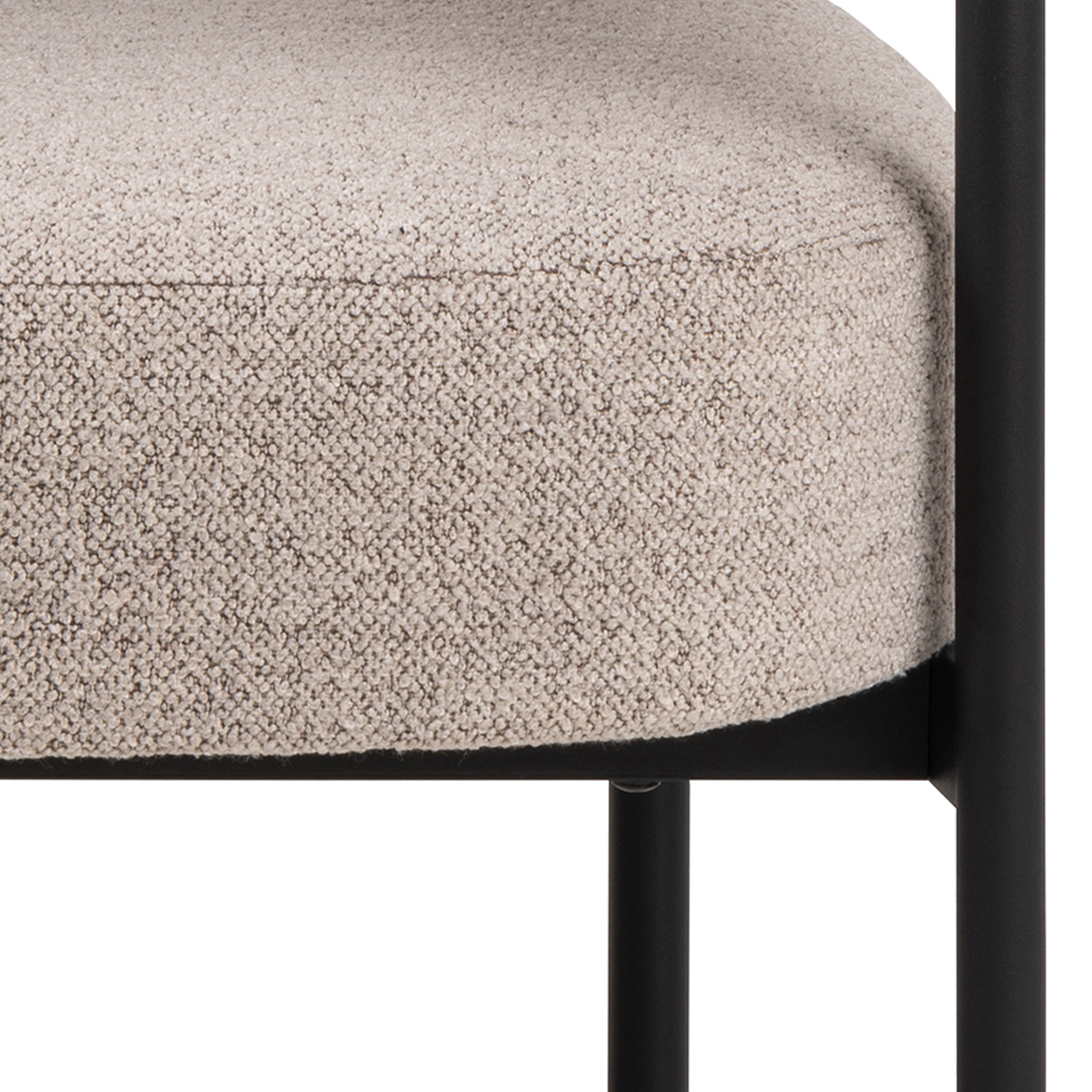 Oakfield Lounge Chair in Beige Fabic with Black Legs – FTG, view 9
