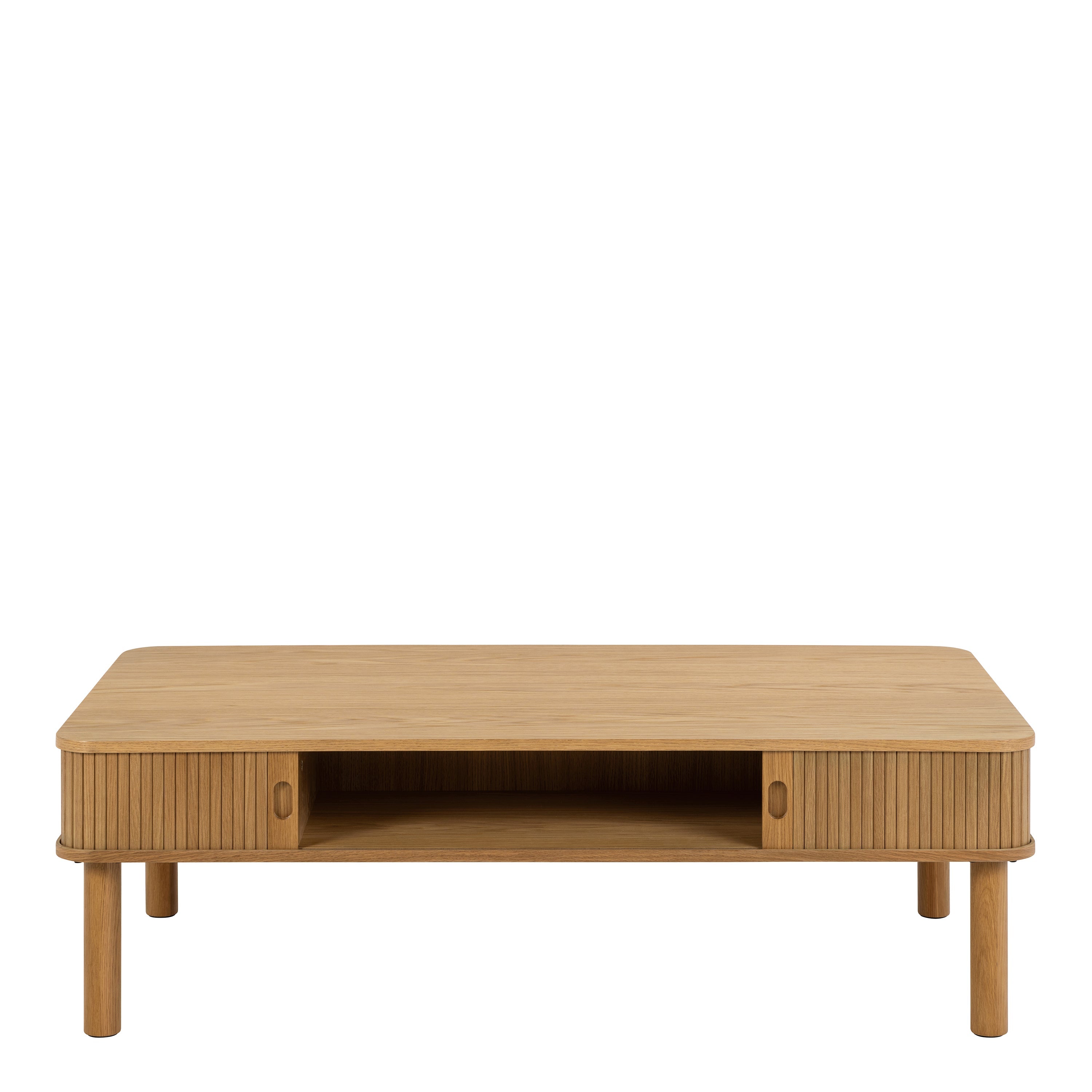Langley Coffee Table Sliding Door in Oak – FTG, view 2