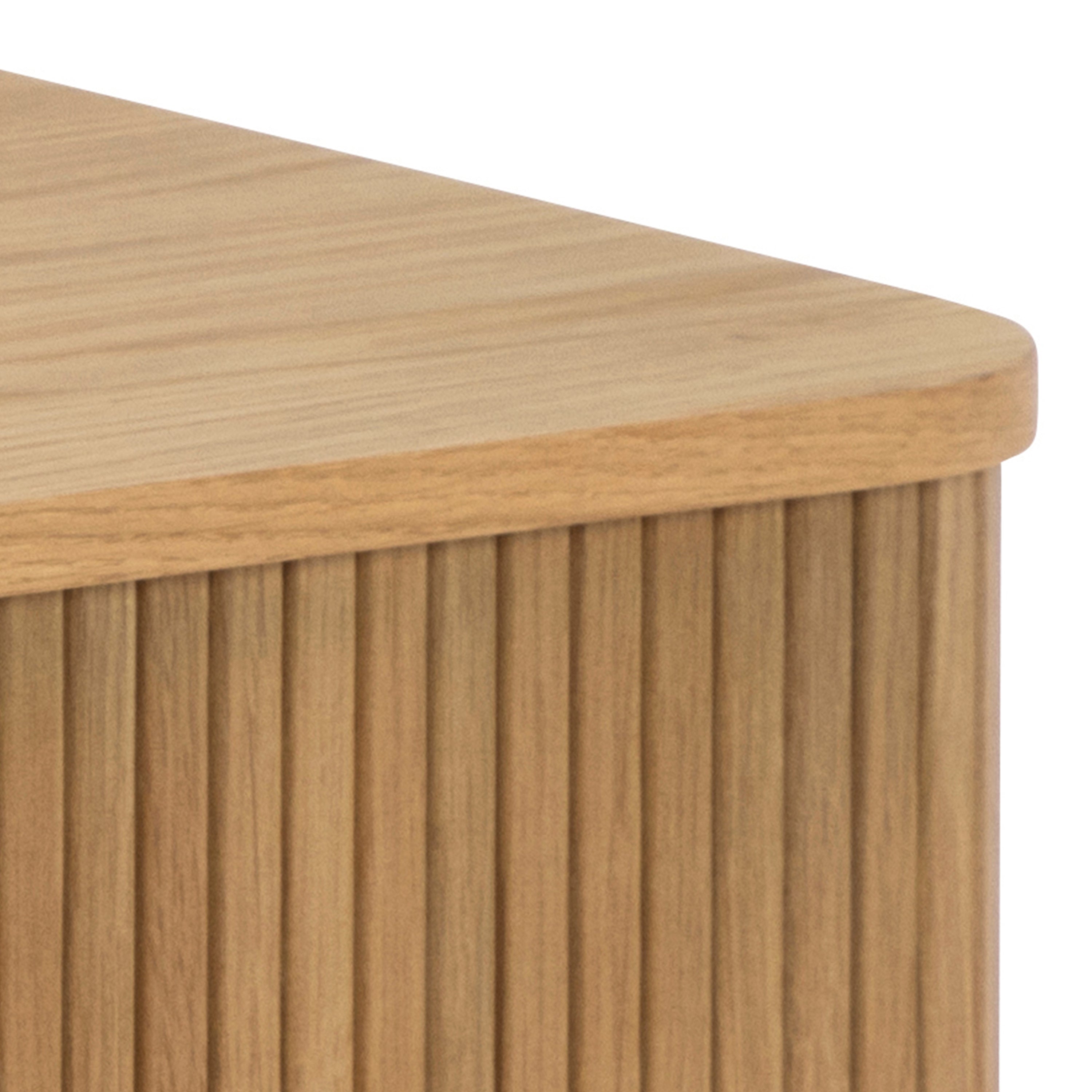 Langley Coffee Table Sliding Door in Oak – FTG, view 4