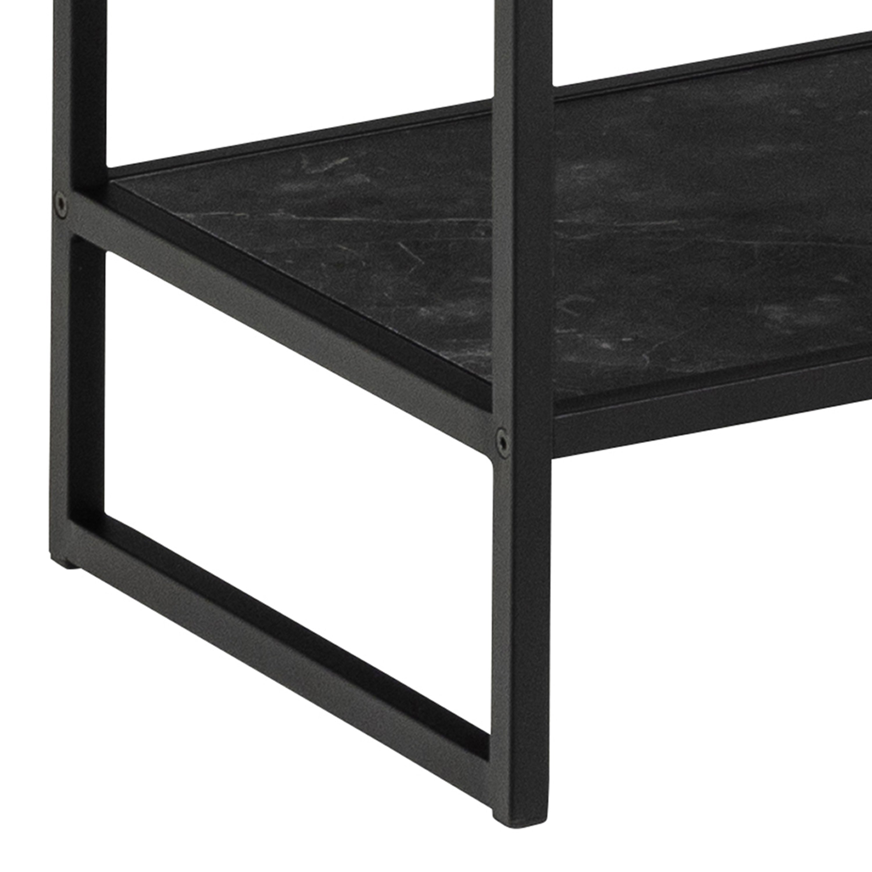 Strington Bookcase with 5 Shelves in Black – FTG, view 9