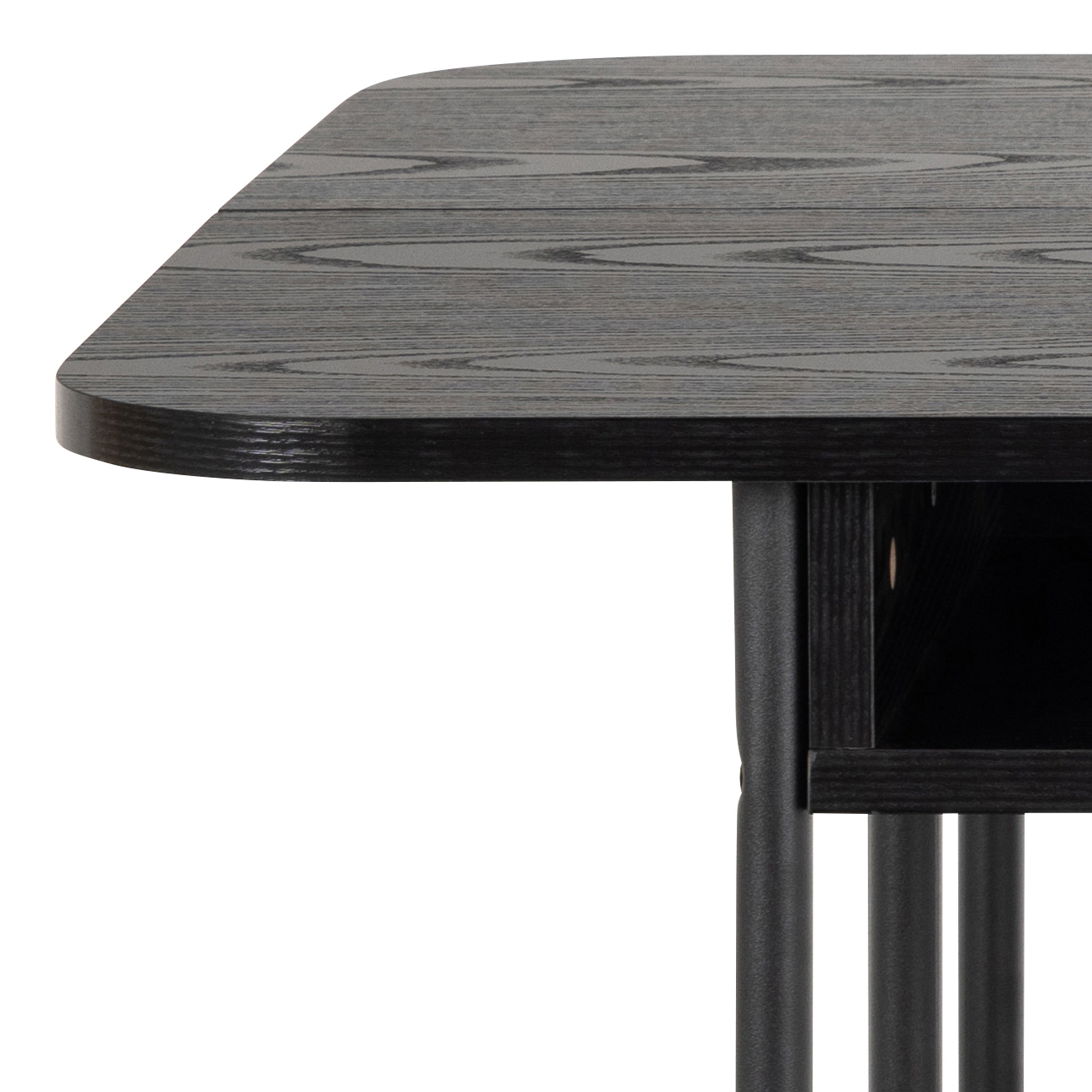 Darlington Dining Table in Black – FTG, view 10