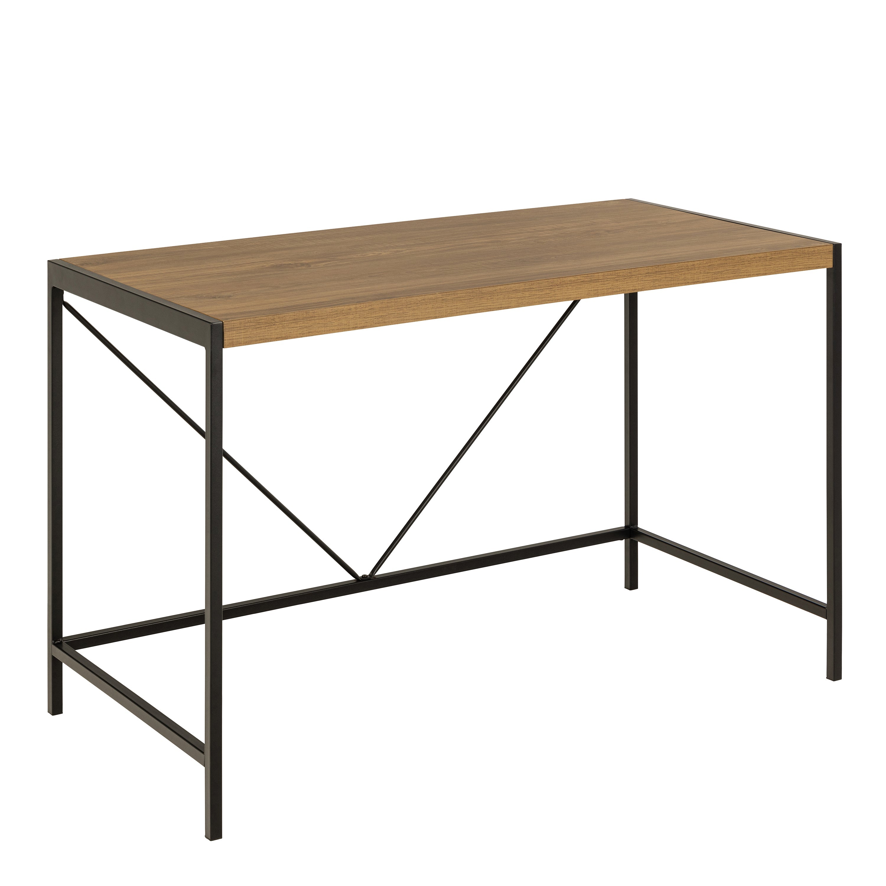 Bahamas Office Desk in Black and Oak – FTG