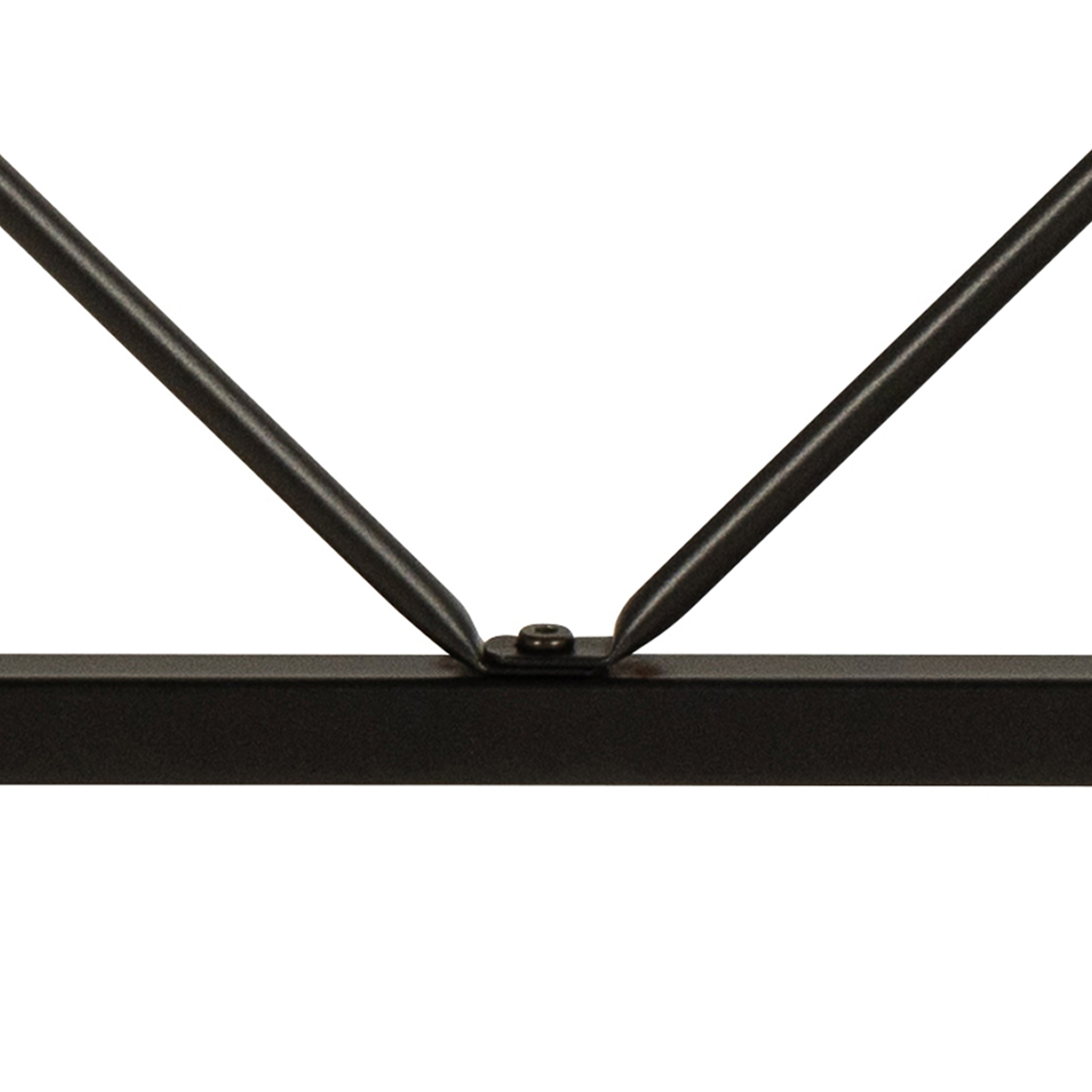 Bahamas Office Desk in Black and Oak – FTG, view 8