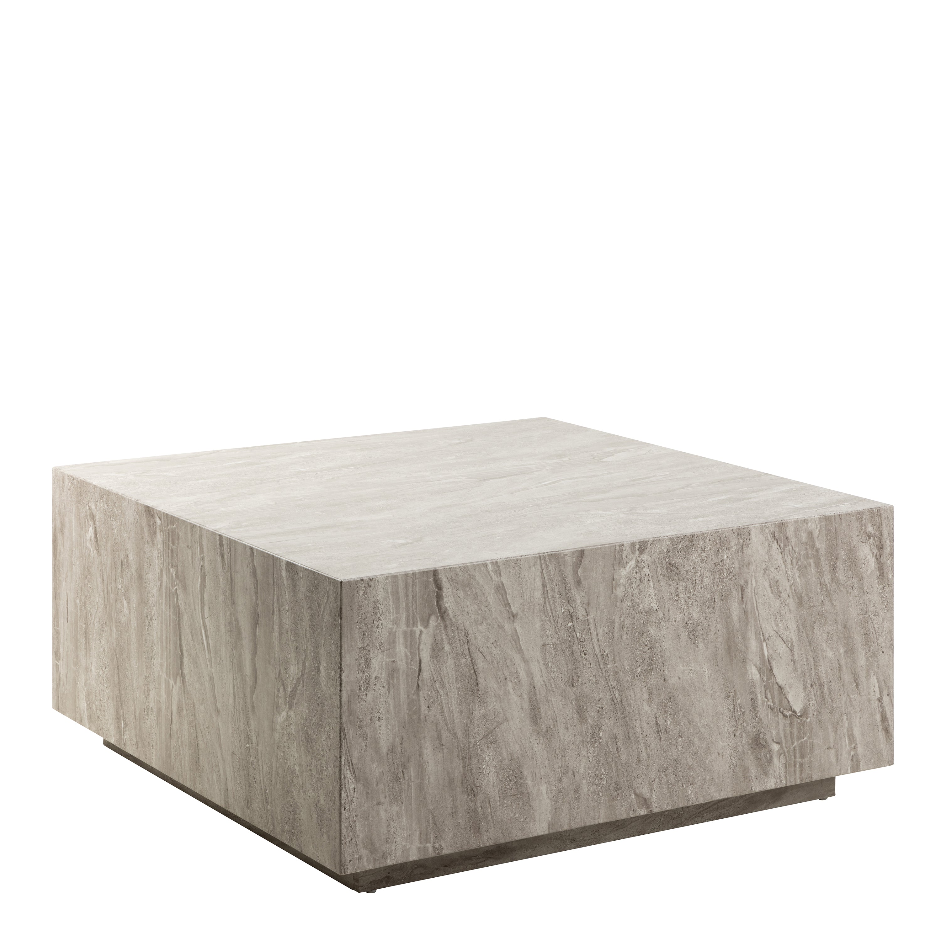 Dice Square Coffee Table in Grey Marble 90x90x42cm – FTG