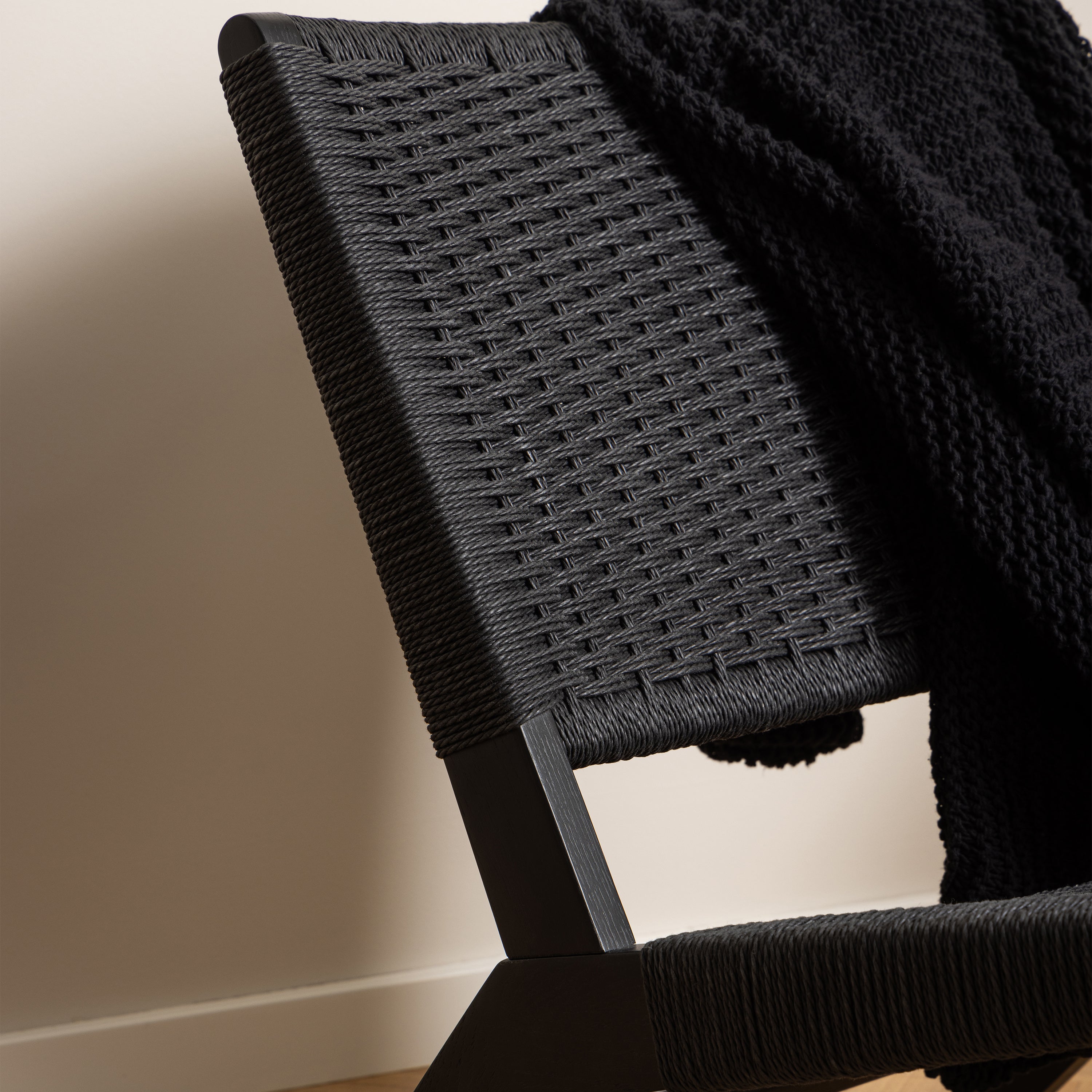Carson Lounge Chair in Black – FTG, view 5