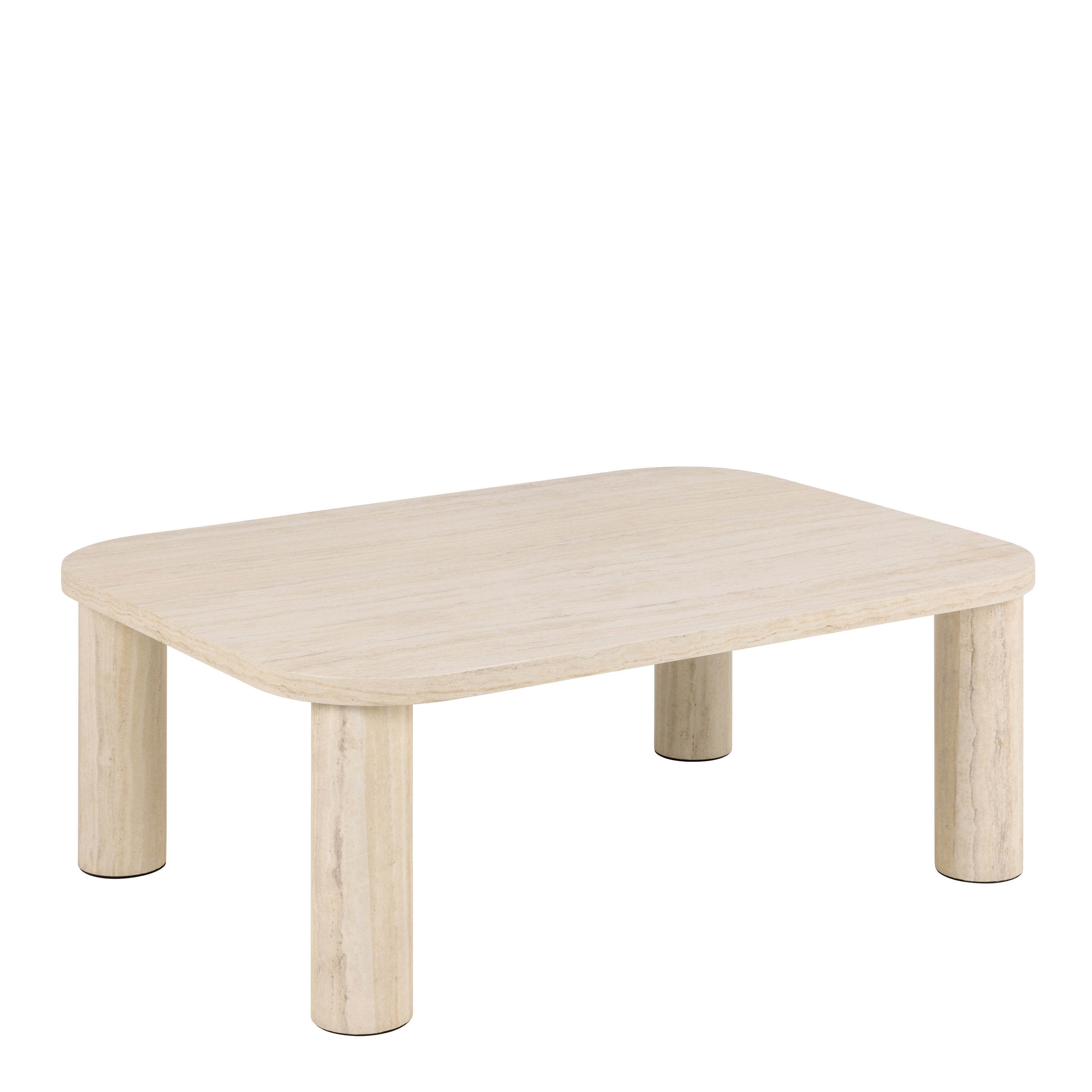 Solano Rectangular Coffee Table in Light Travertine 100 x 75 cm – FTG