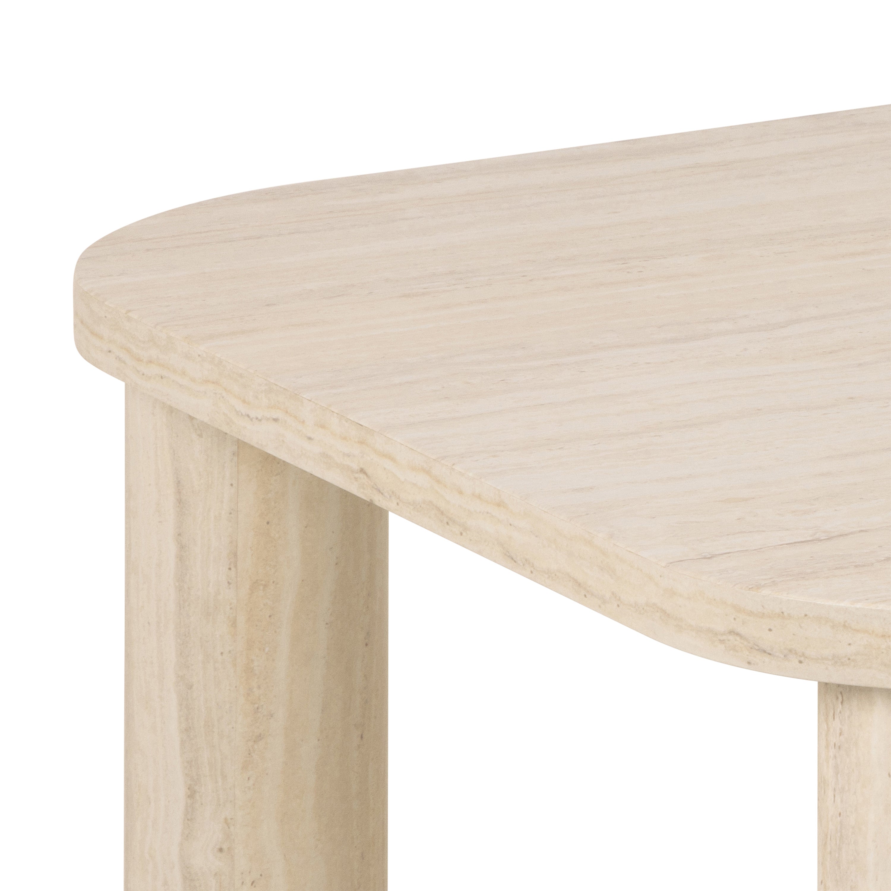 Solano Rectangular Coffee Table in Light Travertine 100 x 75 cm – FTG, view 5