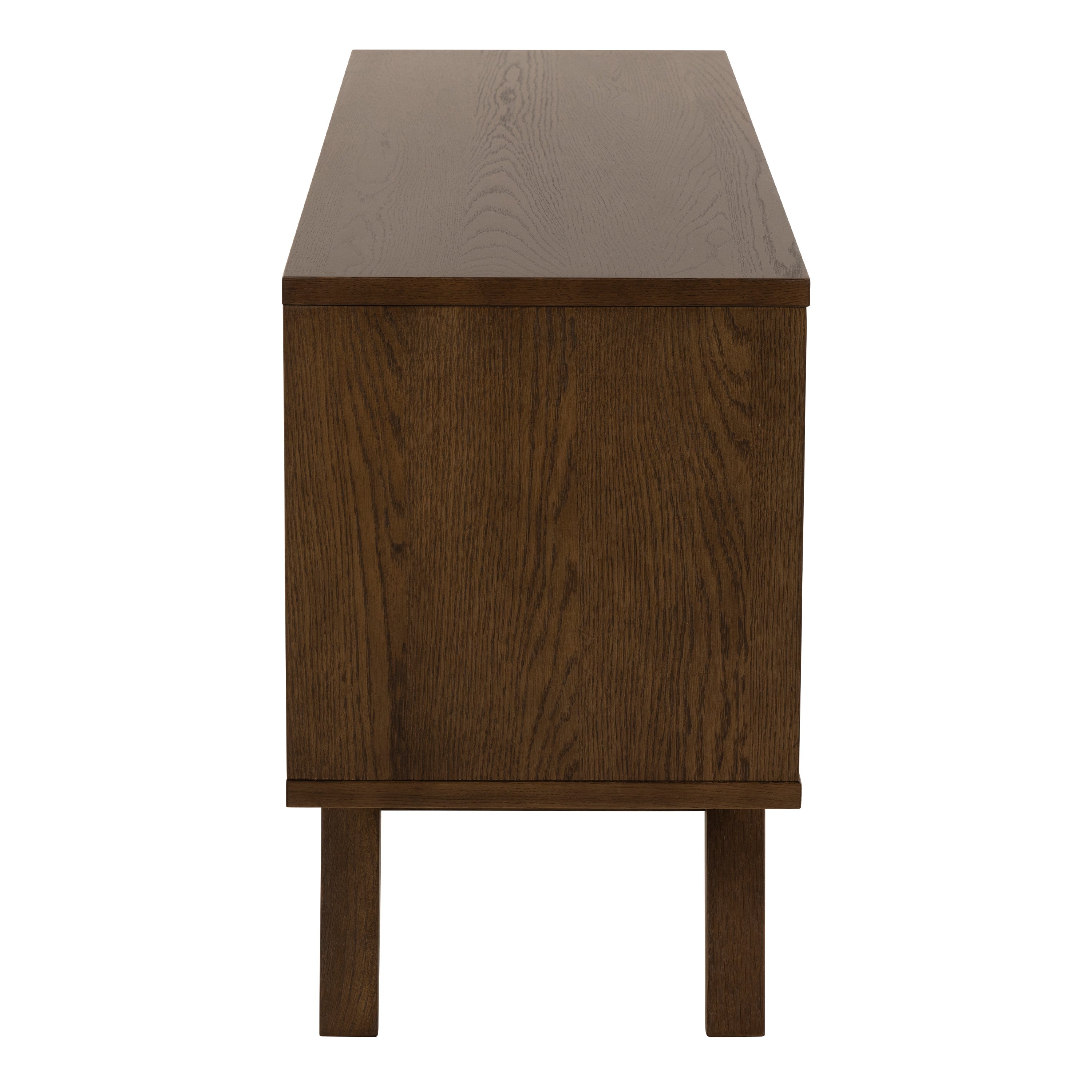 A-Line Sideboard with 4 Drawers and Sliding Door in Smoked Oak – FTG, view 3