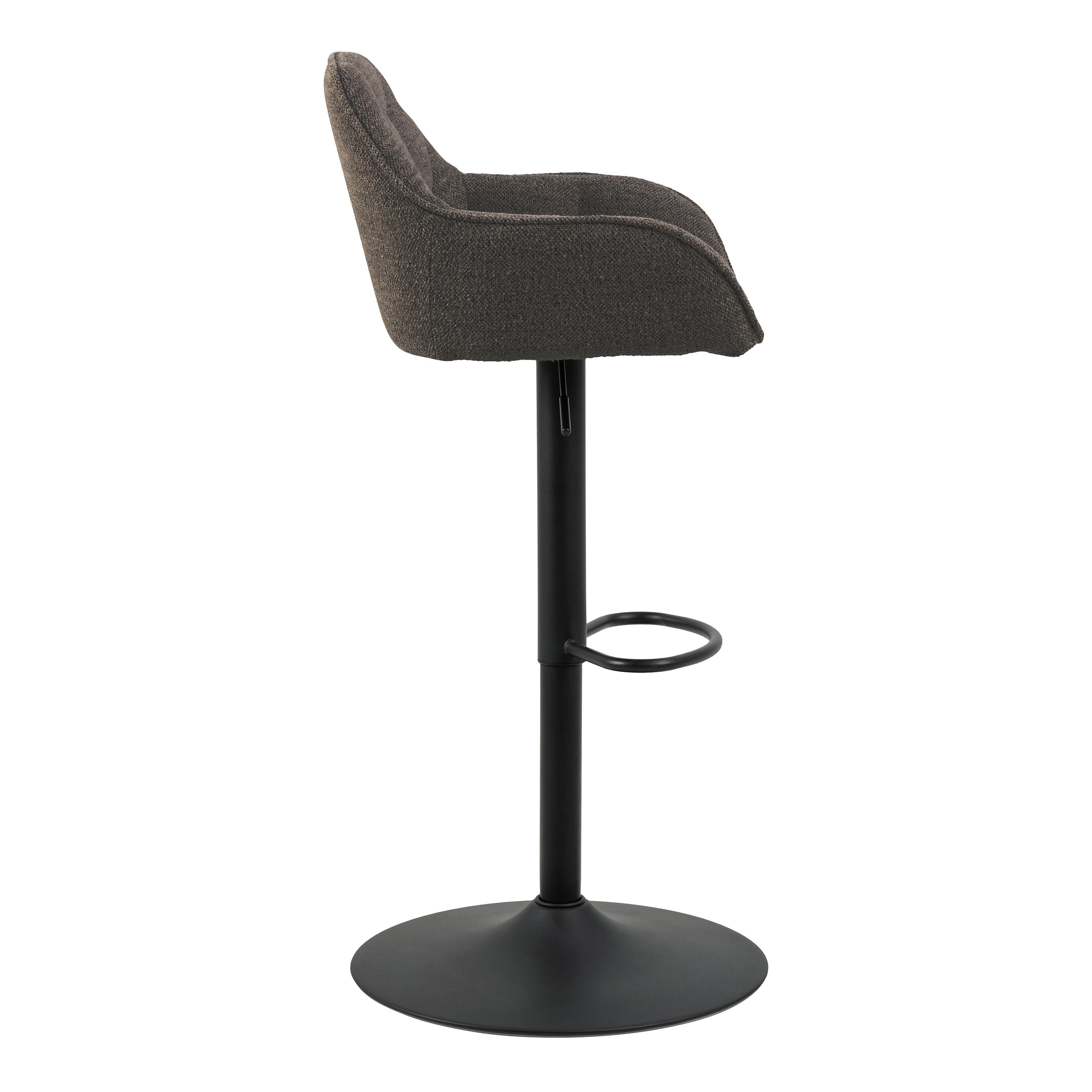 Brooke Swivel Bar Stool with Height Adjustable Function in Taupe Set of 2 – FTG, view 3