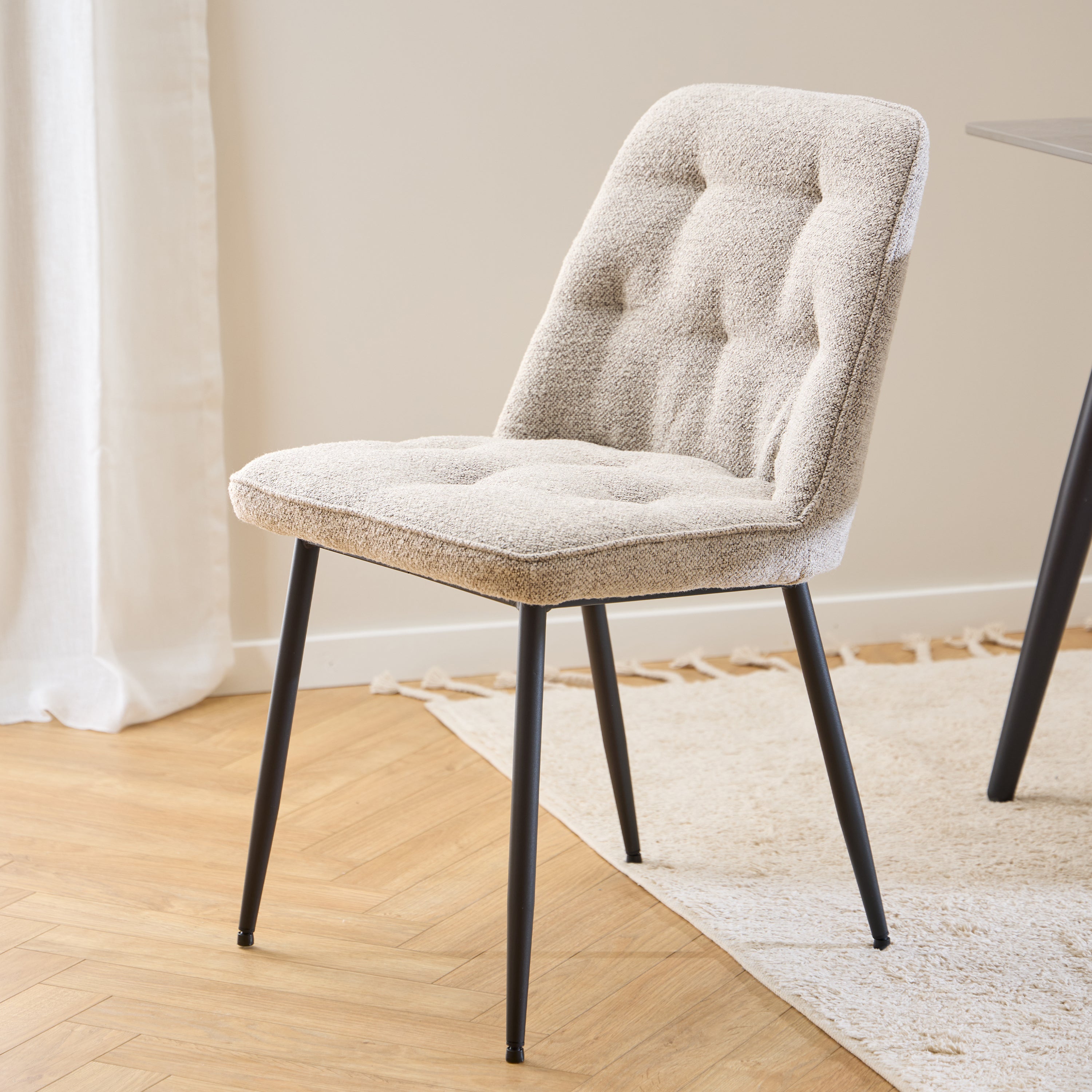 Brooke Dining Chair in Monza Beige Set of 2 – FTG, view 6