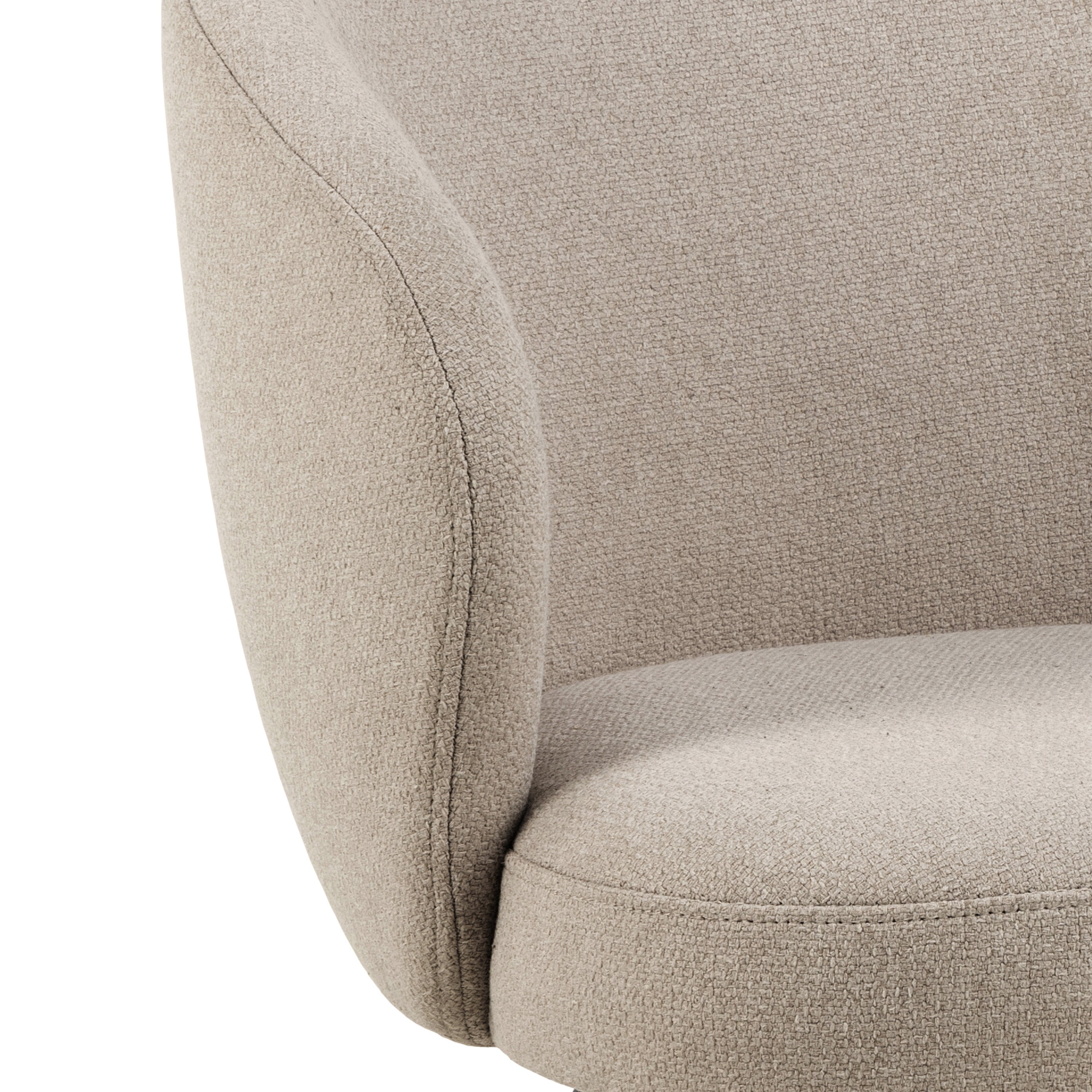 Darlene Dining Chair with Armrest and Swivel Function in Beige – FTG, view 7