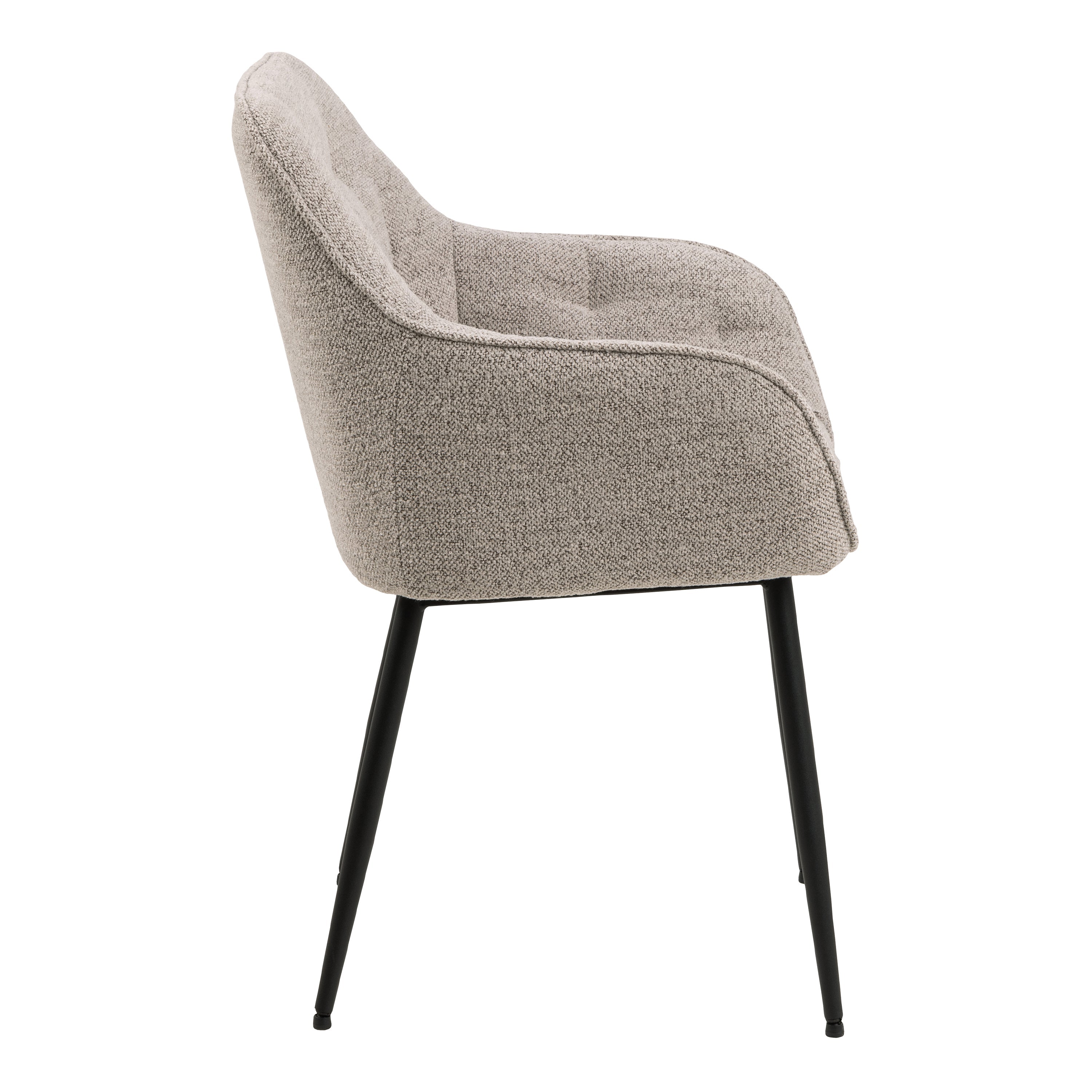 Brooke Dining Chair with Armrest in Monza Beige Set of 2 – FTG, view 3
