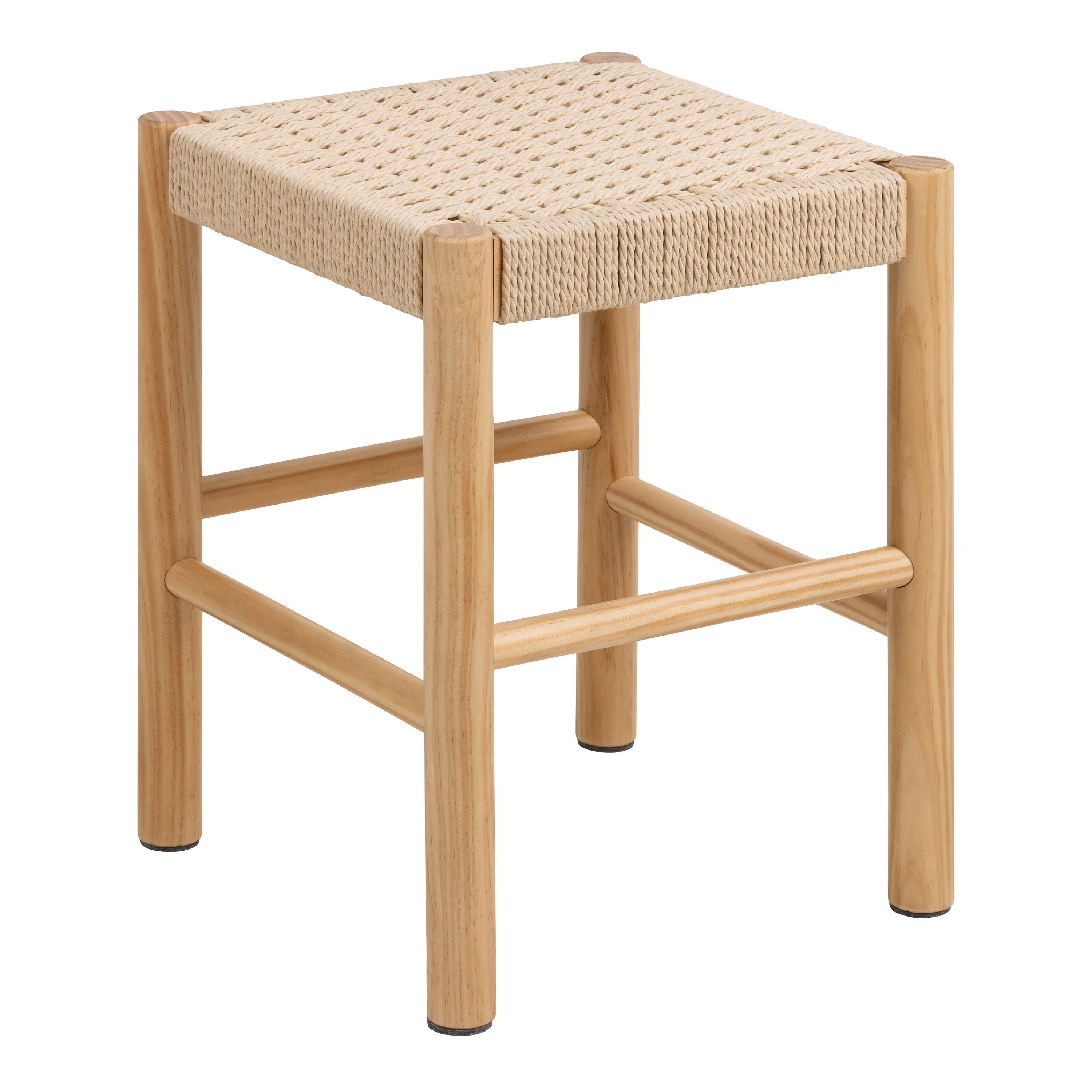 Alvin Weaved Stool in Off White – FTG
