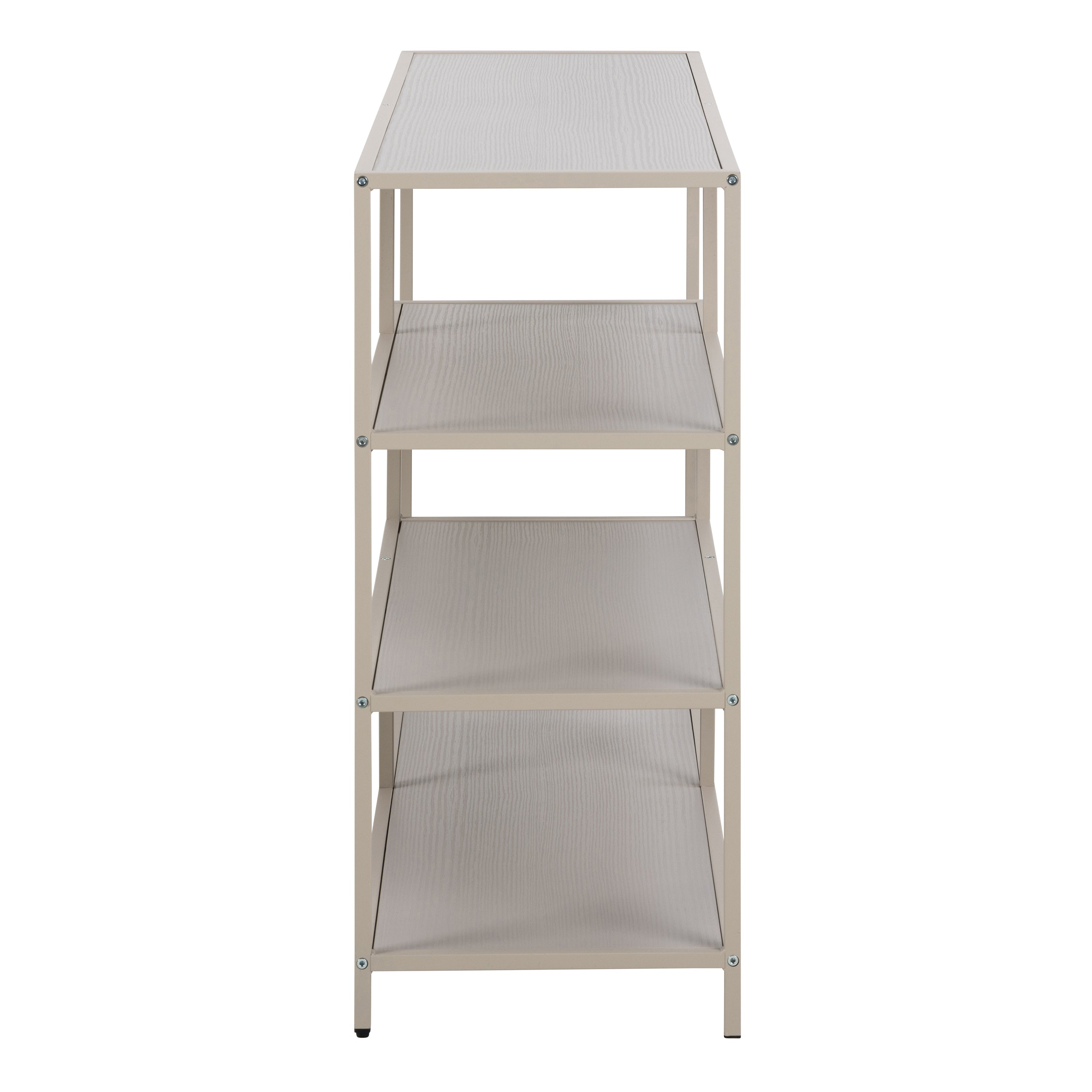 Seaford Bookcase with 4 Shelves in Grey