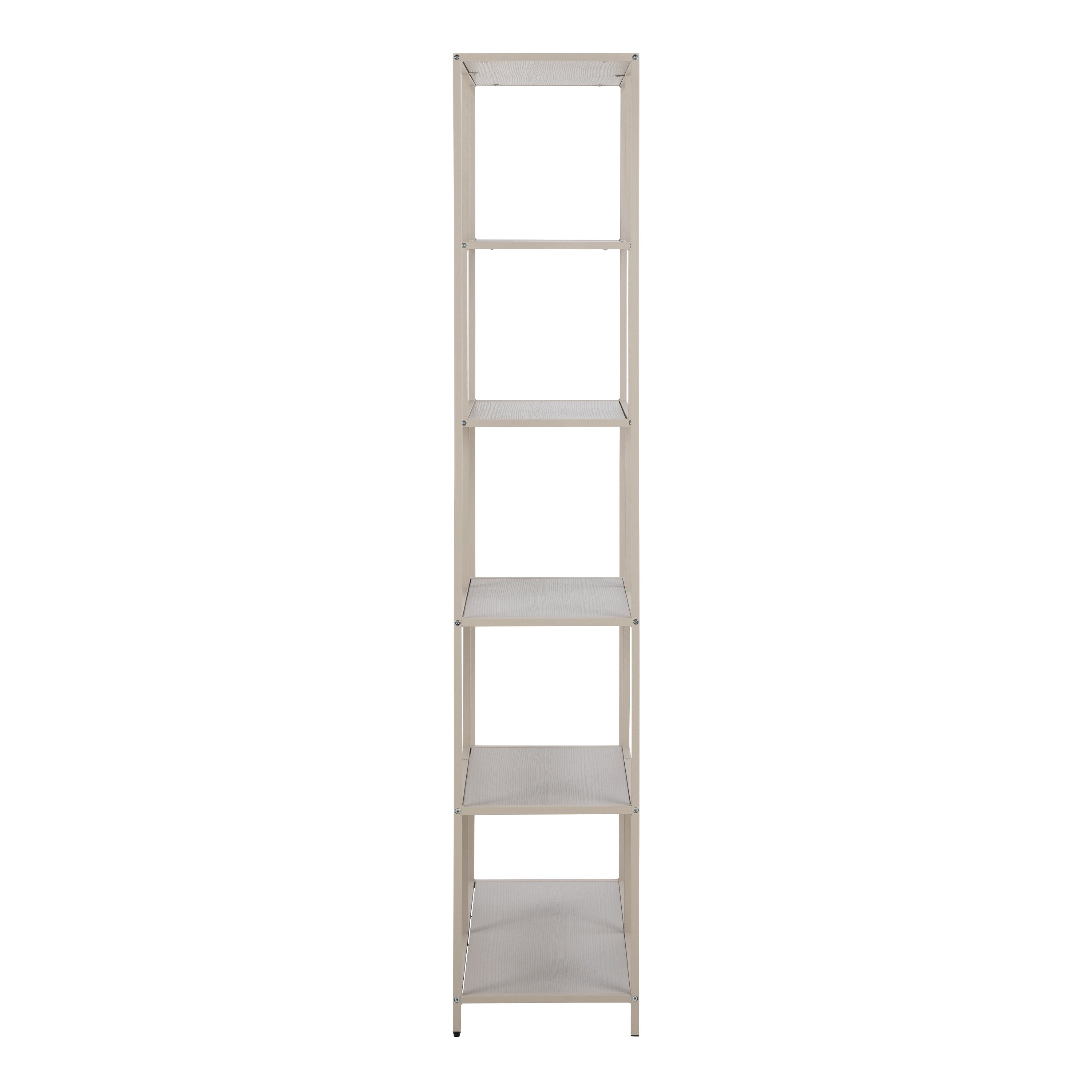 Seaford Bookcase with 5 Shelves in Grey