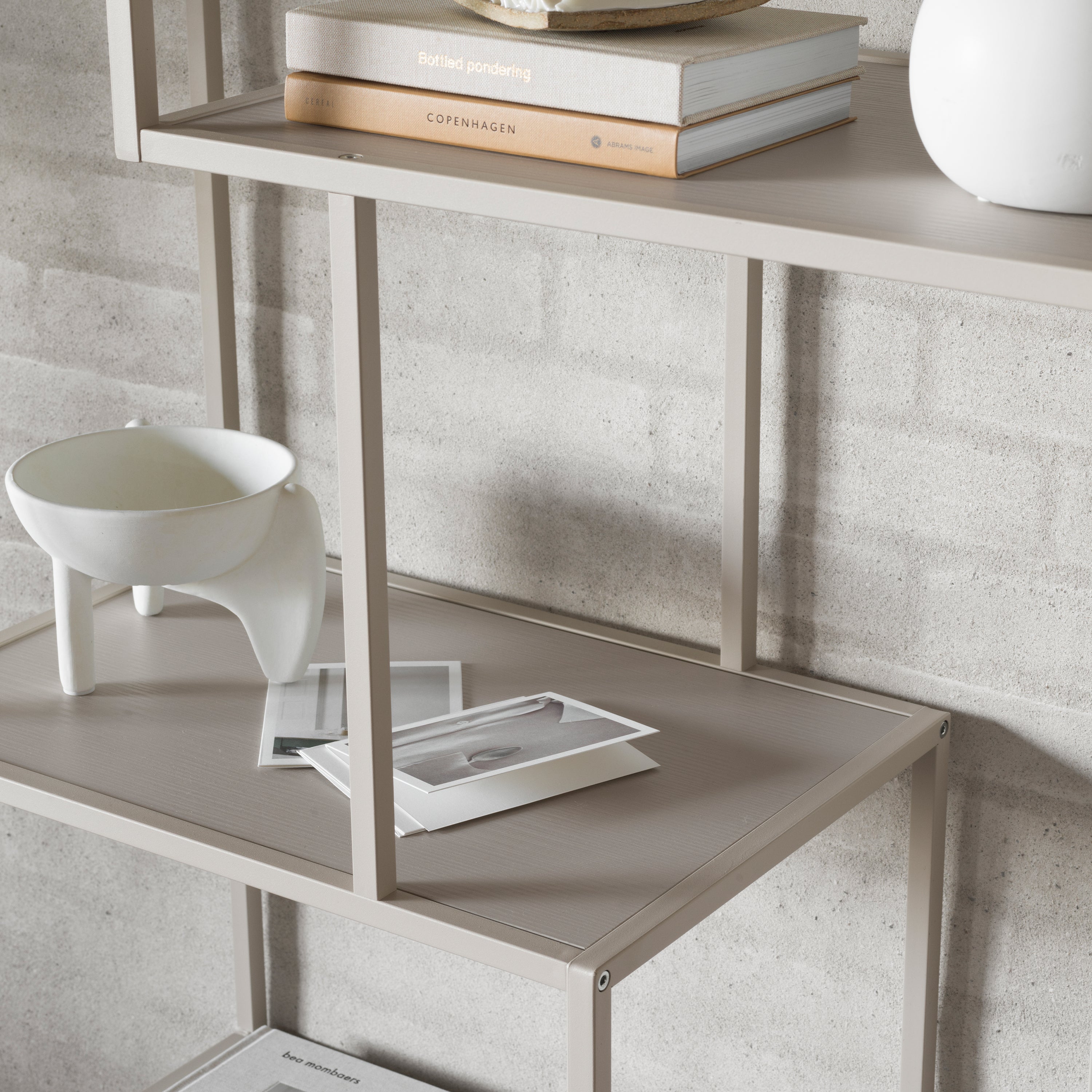 Seaford Bookcase with 5 Shelves in Grey