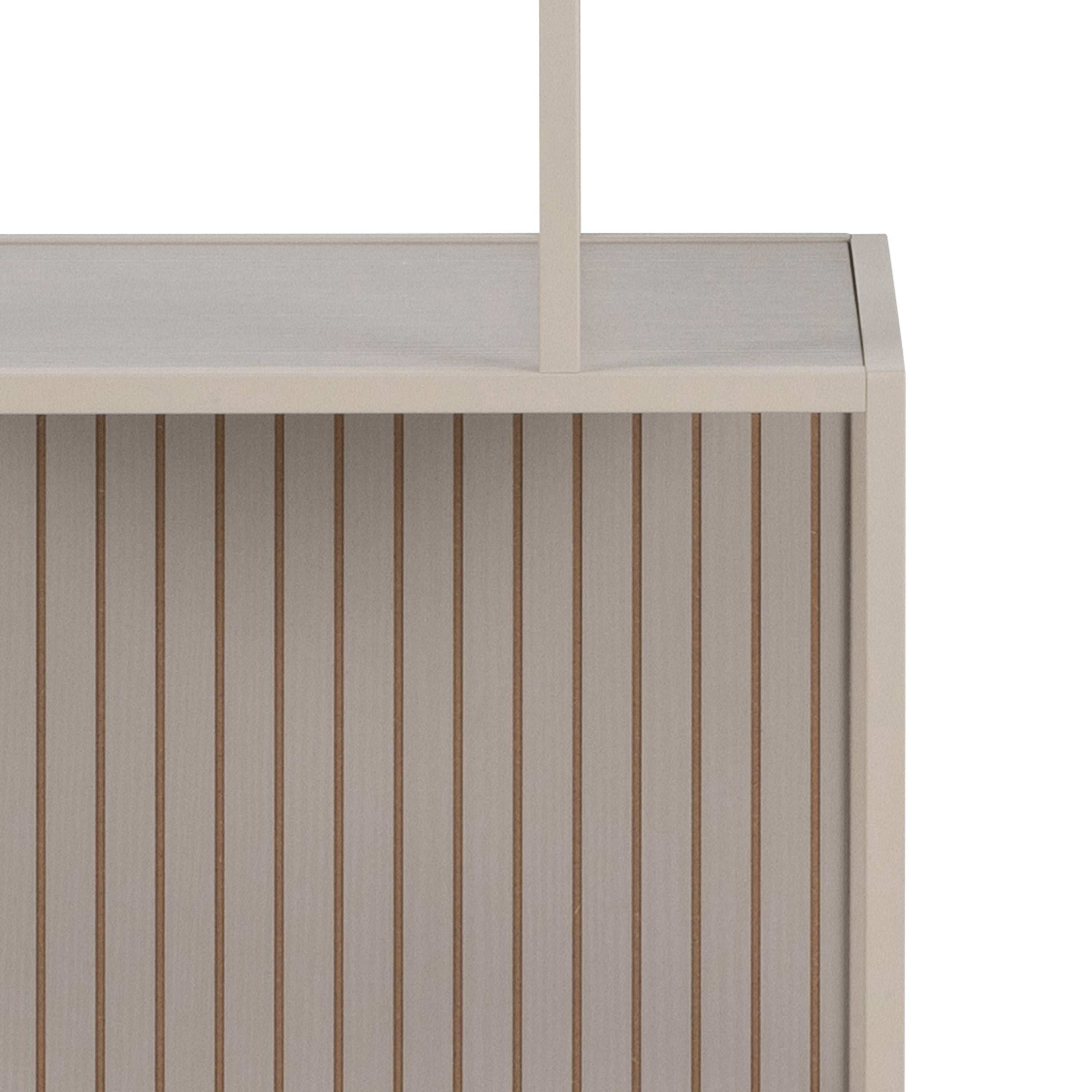 Seaford Tall Grey Metal Bookcase with 5 Shelves – FTG, view 9