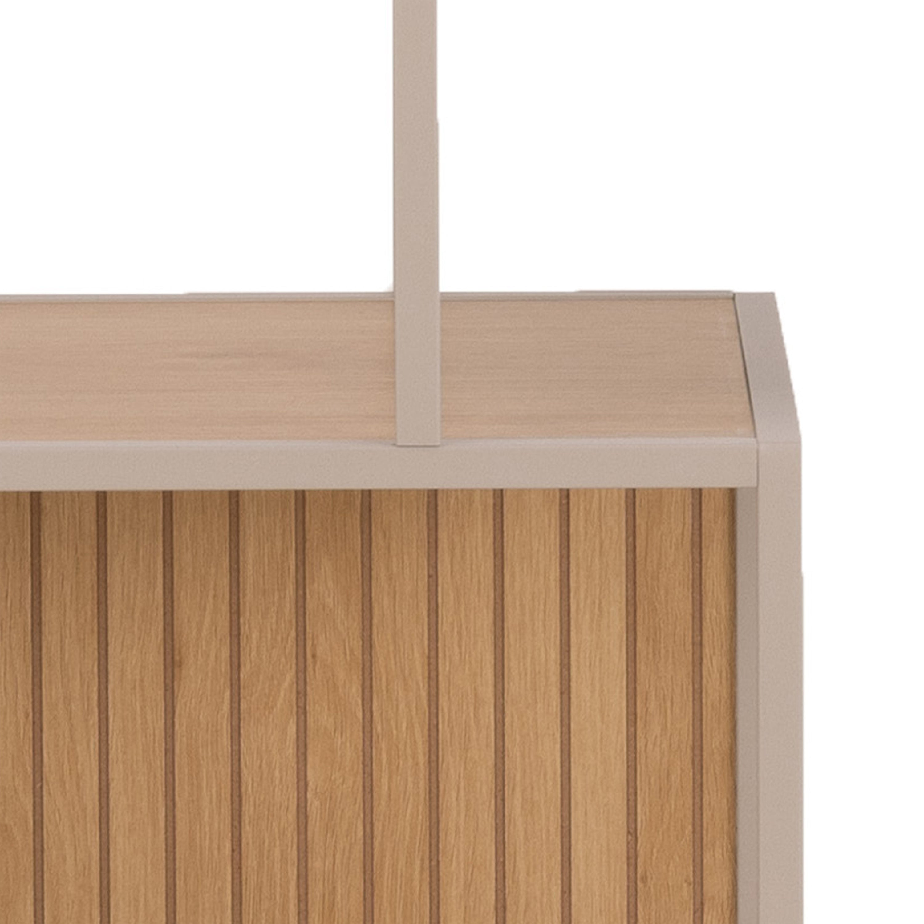 Seaford Bookcase With 5 Shelves in Oak & Grey